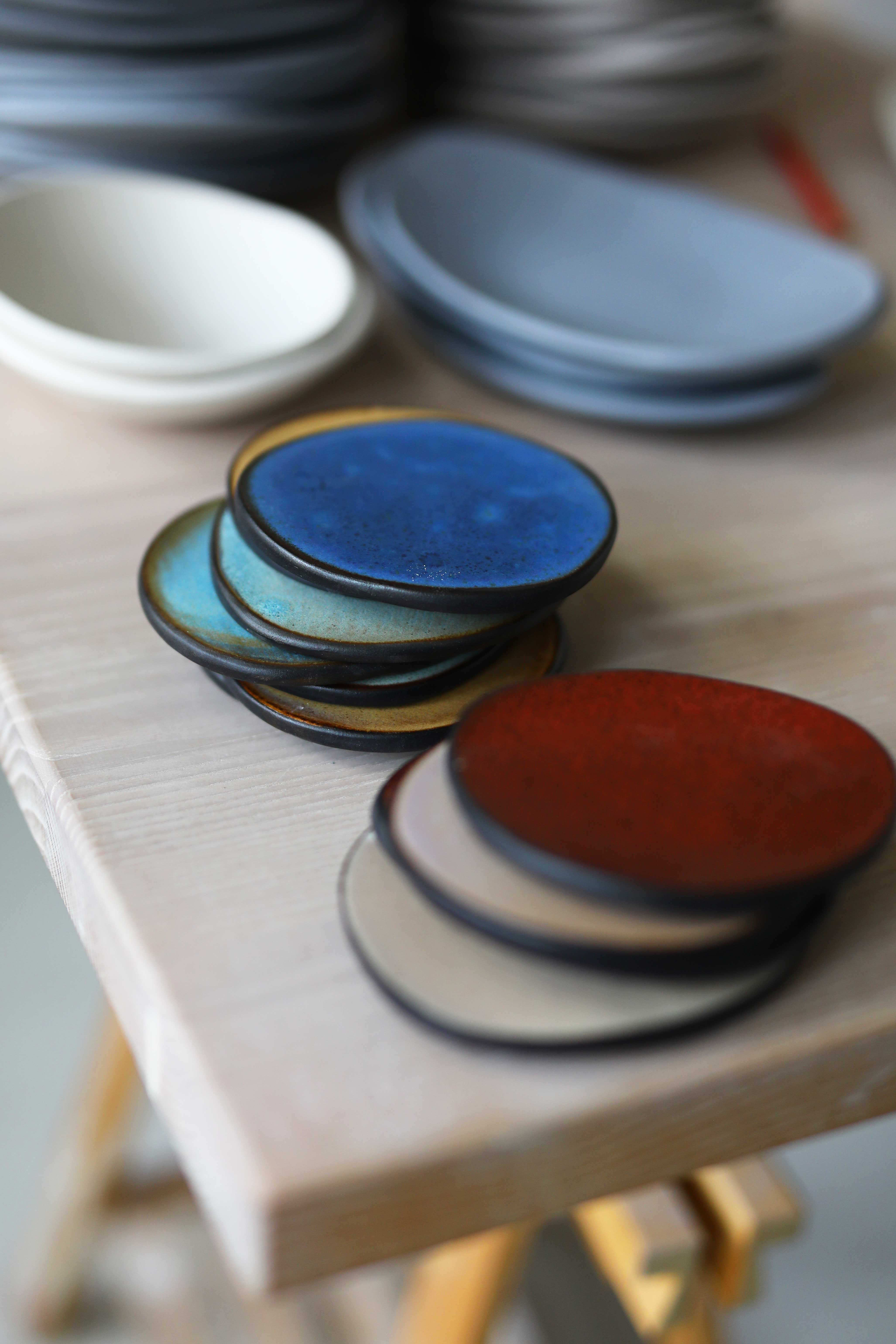 Coaster in Fluoro Green