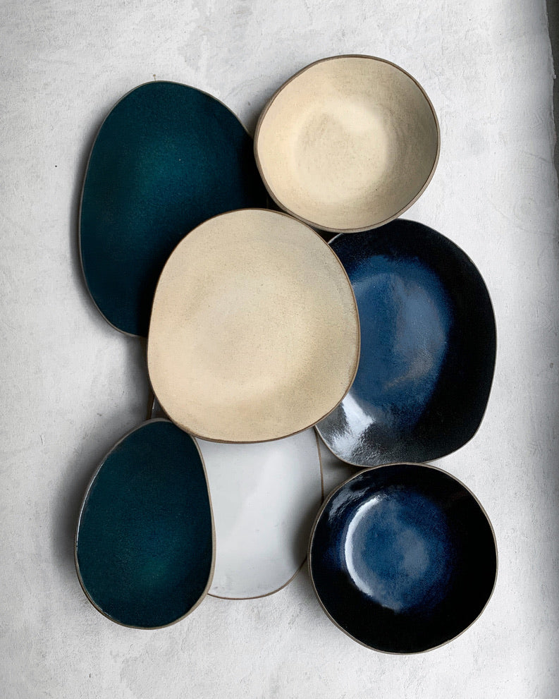 Tapas Plate in Electric Blue