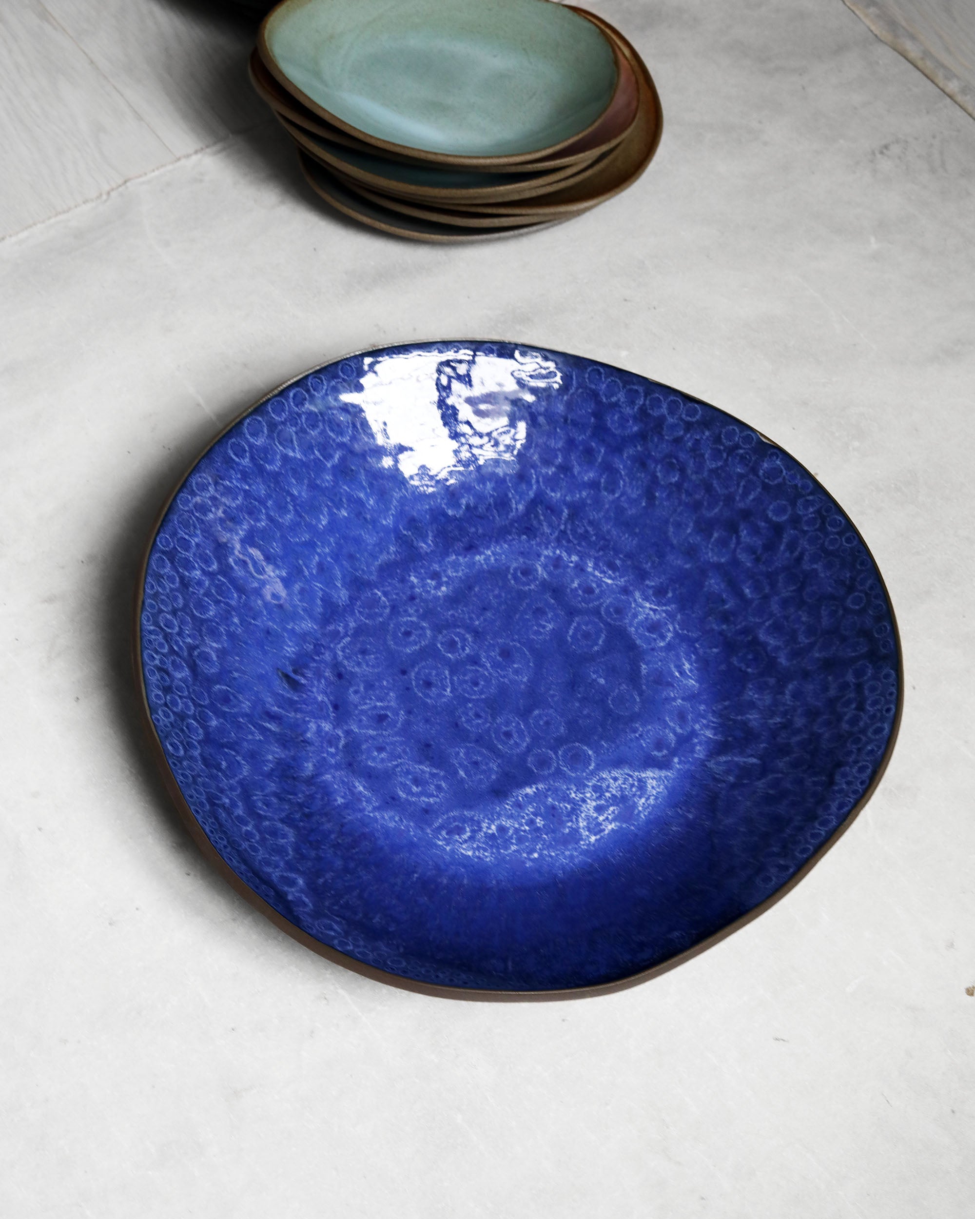 Statement Bowl in Blue Hydrangea