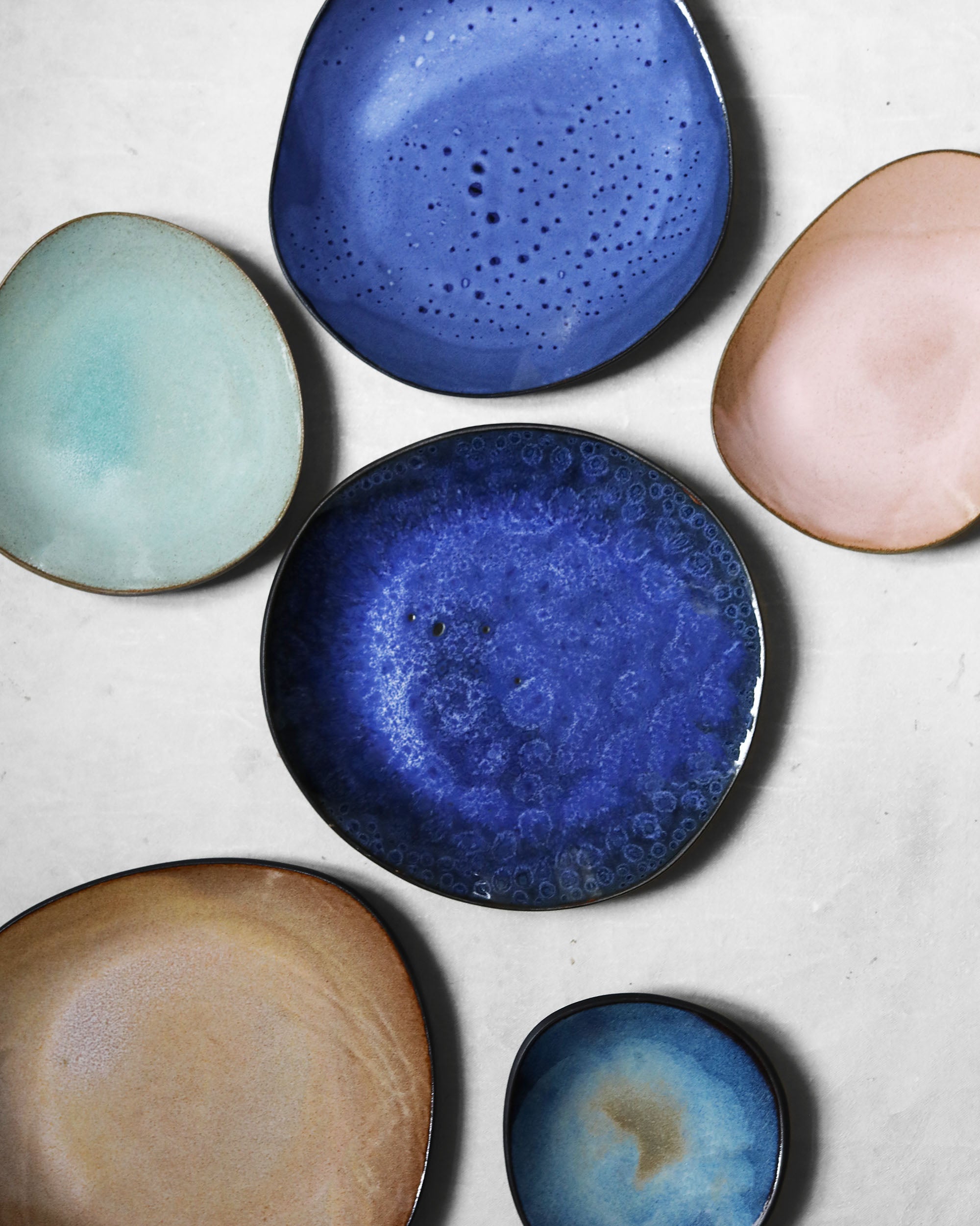Tapas Plate in Electric Blue