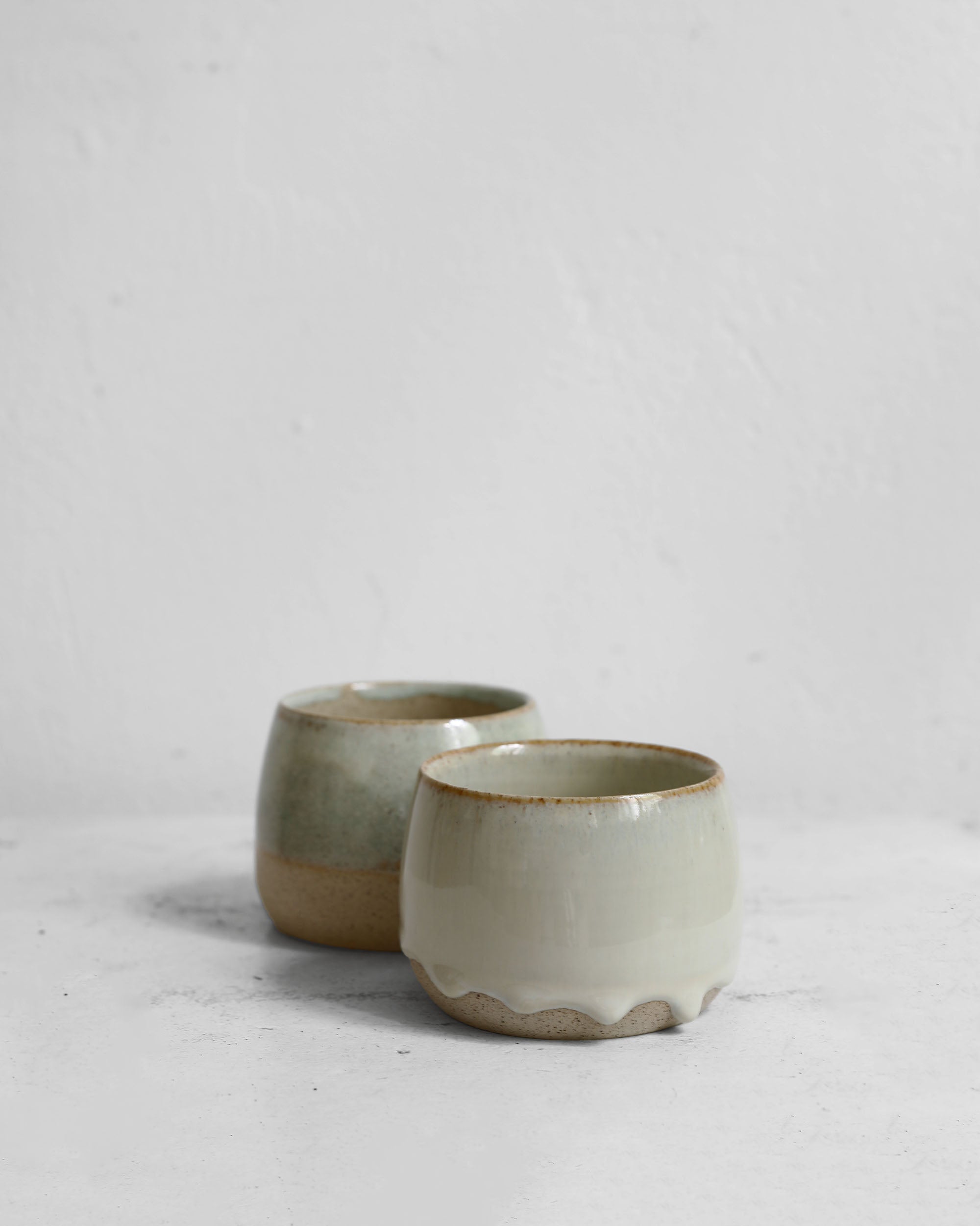 Cappuccino Cup in Glossy Ecru