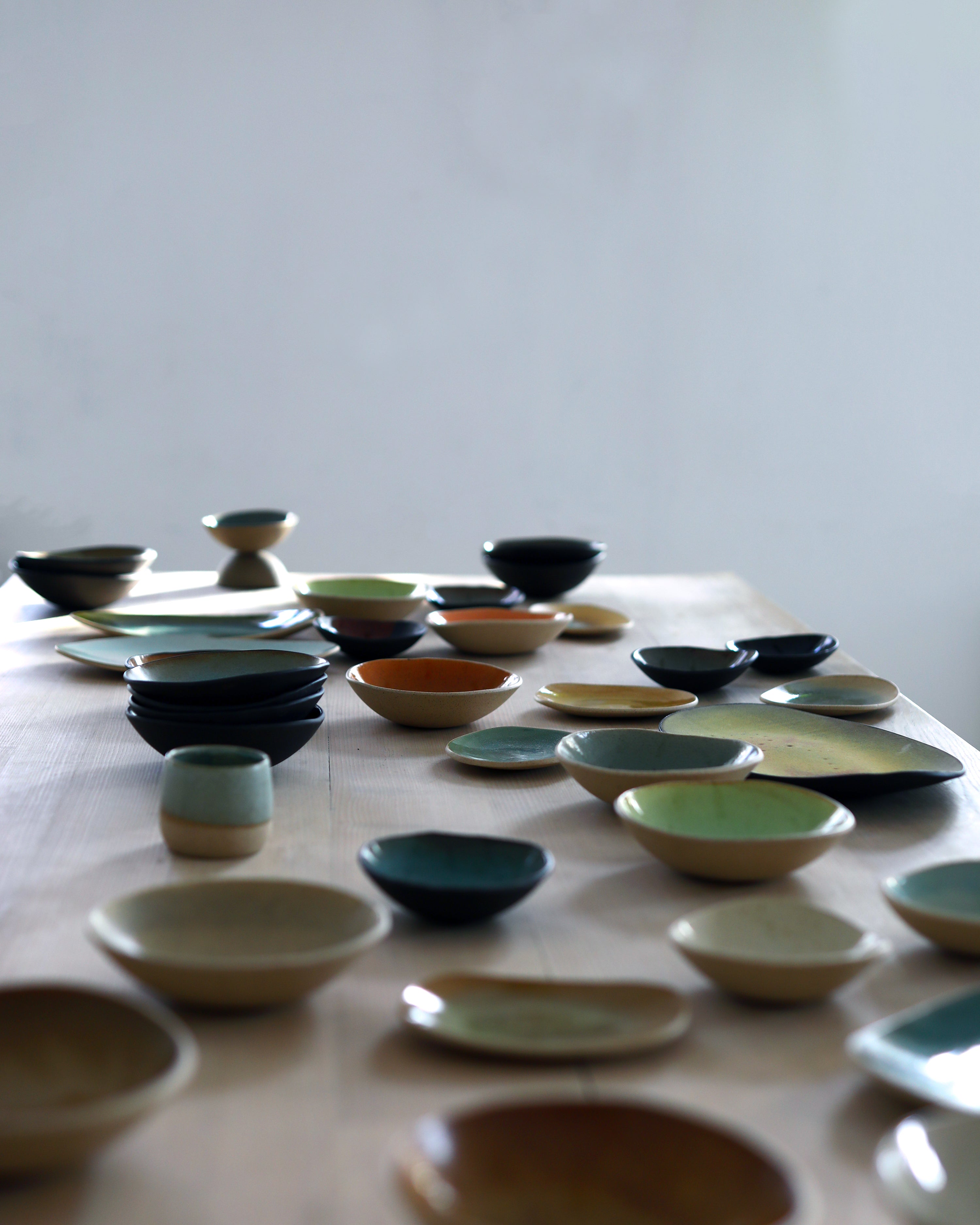 Medium Serving Tray in Marbled Emerald