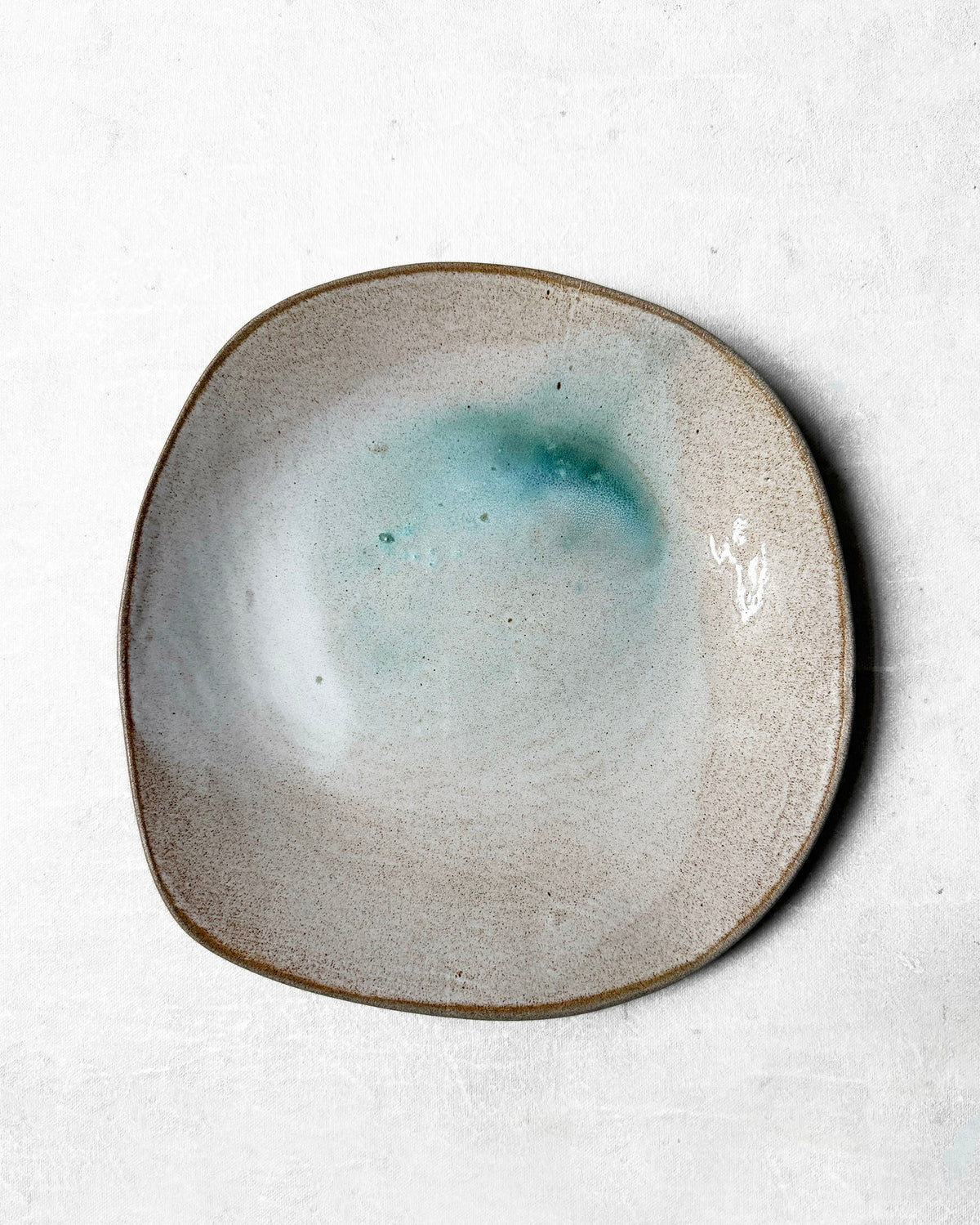 Dinner Plate in Lagoon Swirl