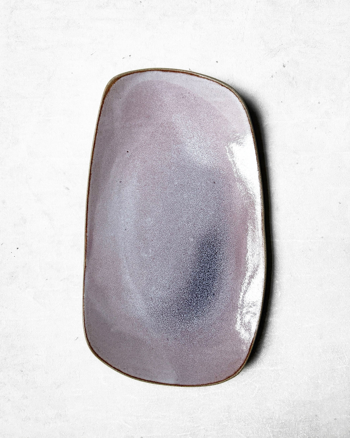 Large Serving Platter in Lilac Swirl