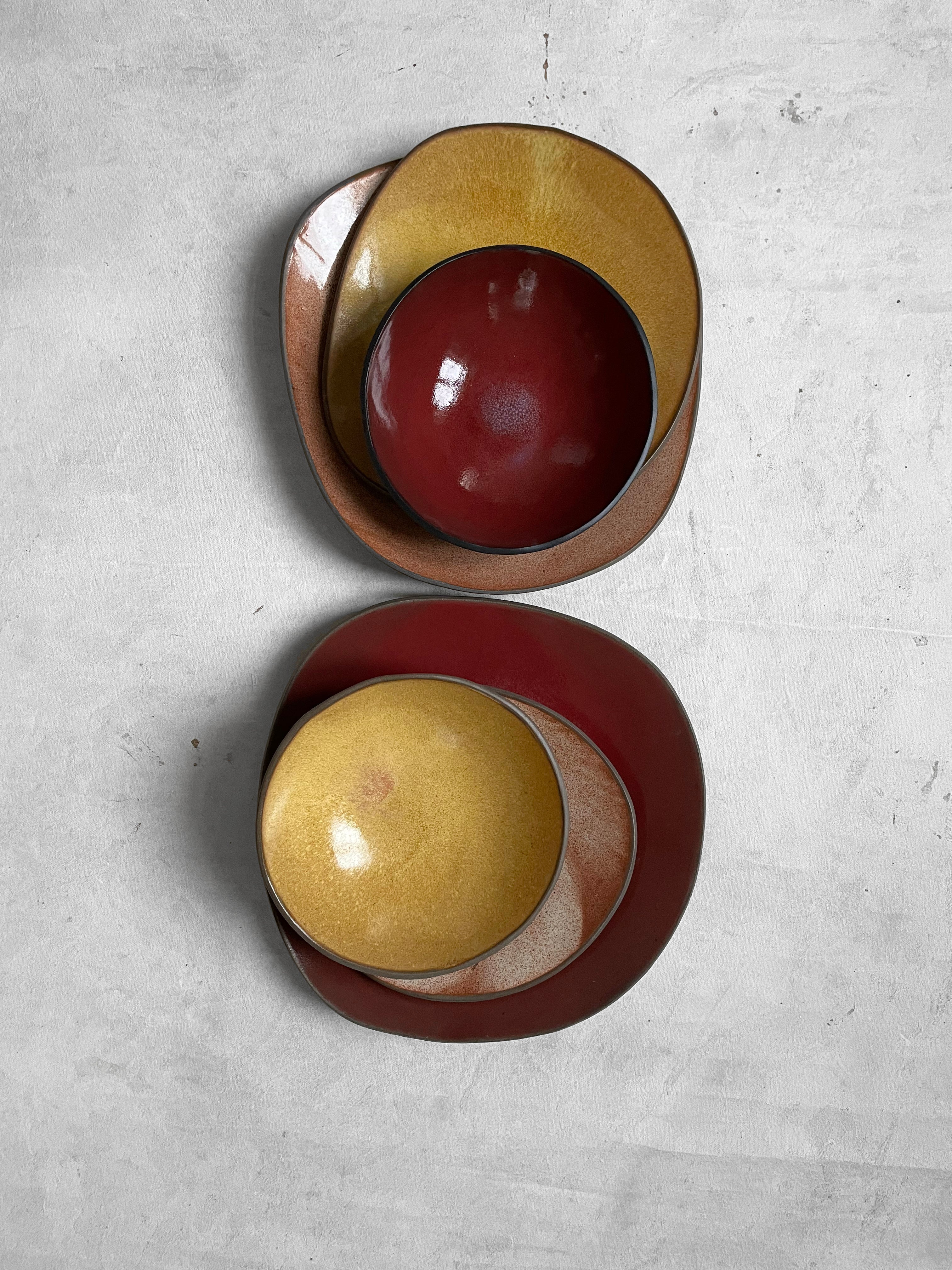 Pasta Bowl in Matte Honey