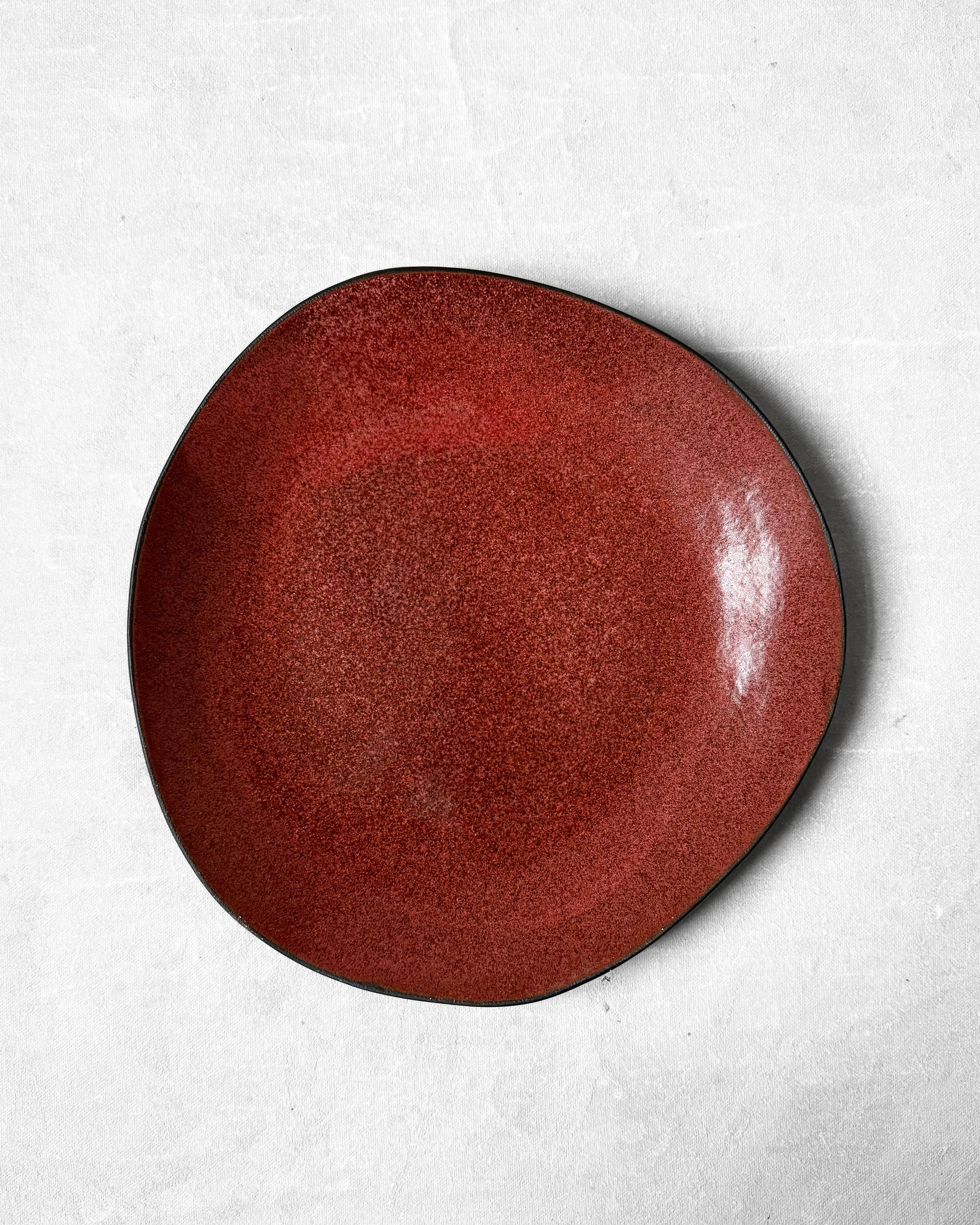 Dinner Plate in Speckled Pomegranate