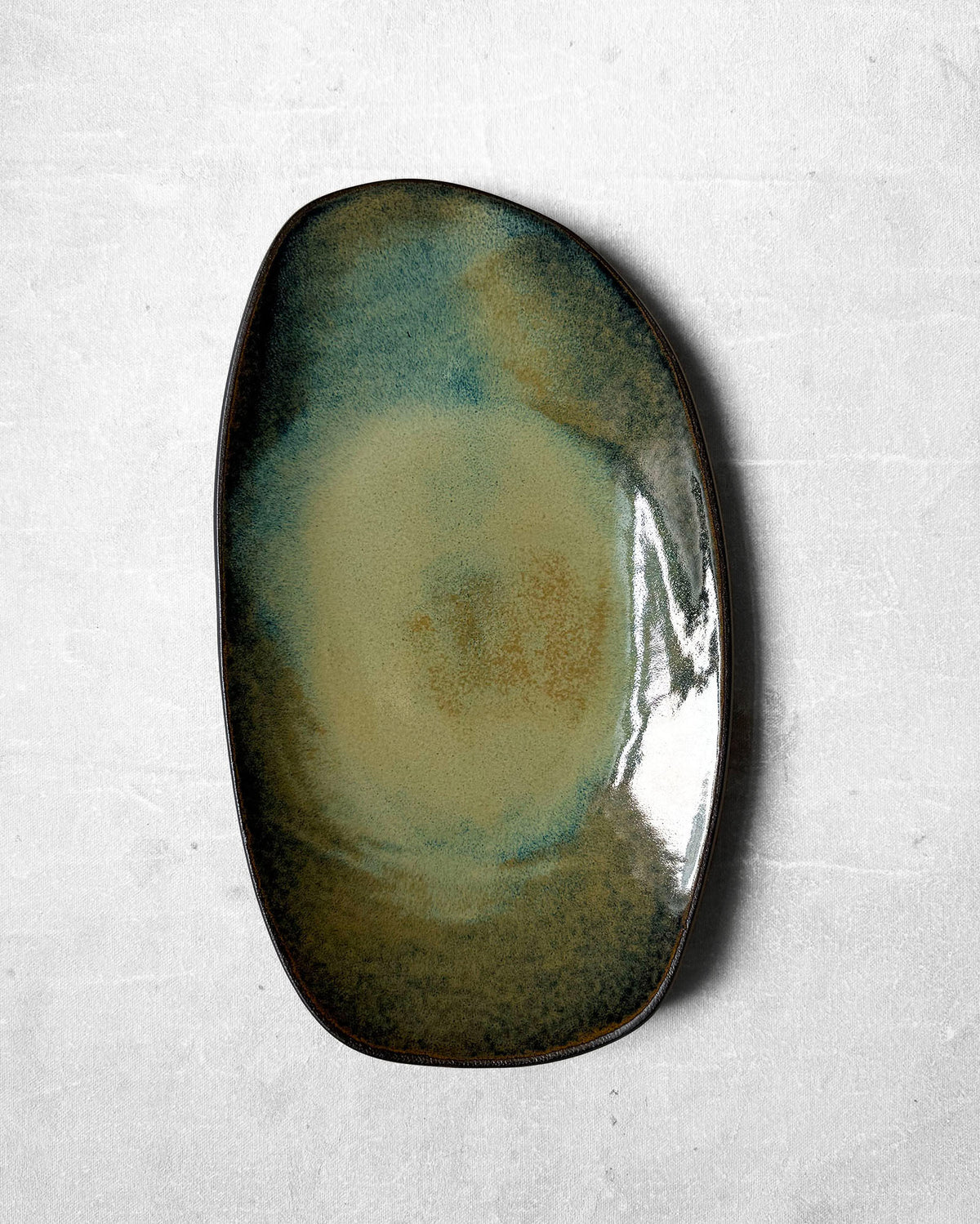 Medium Serving Platter in Antique Jade