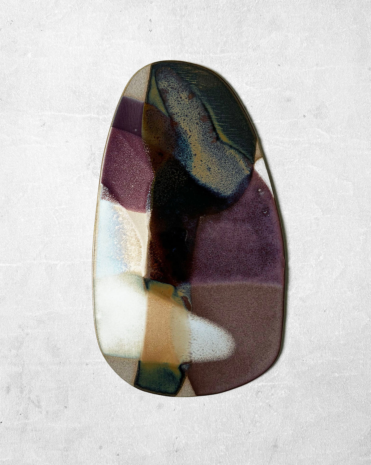 Ceramic Painting “Purple Echoes”