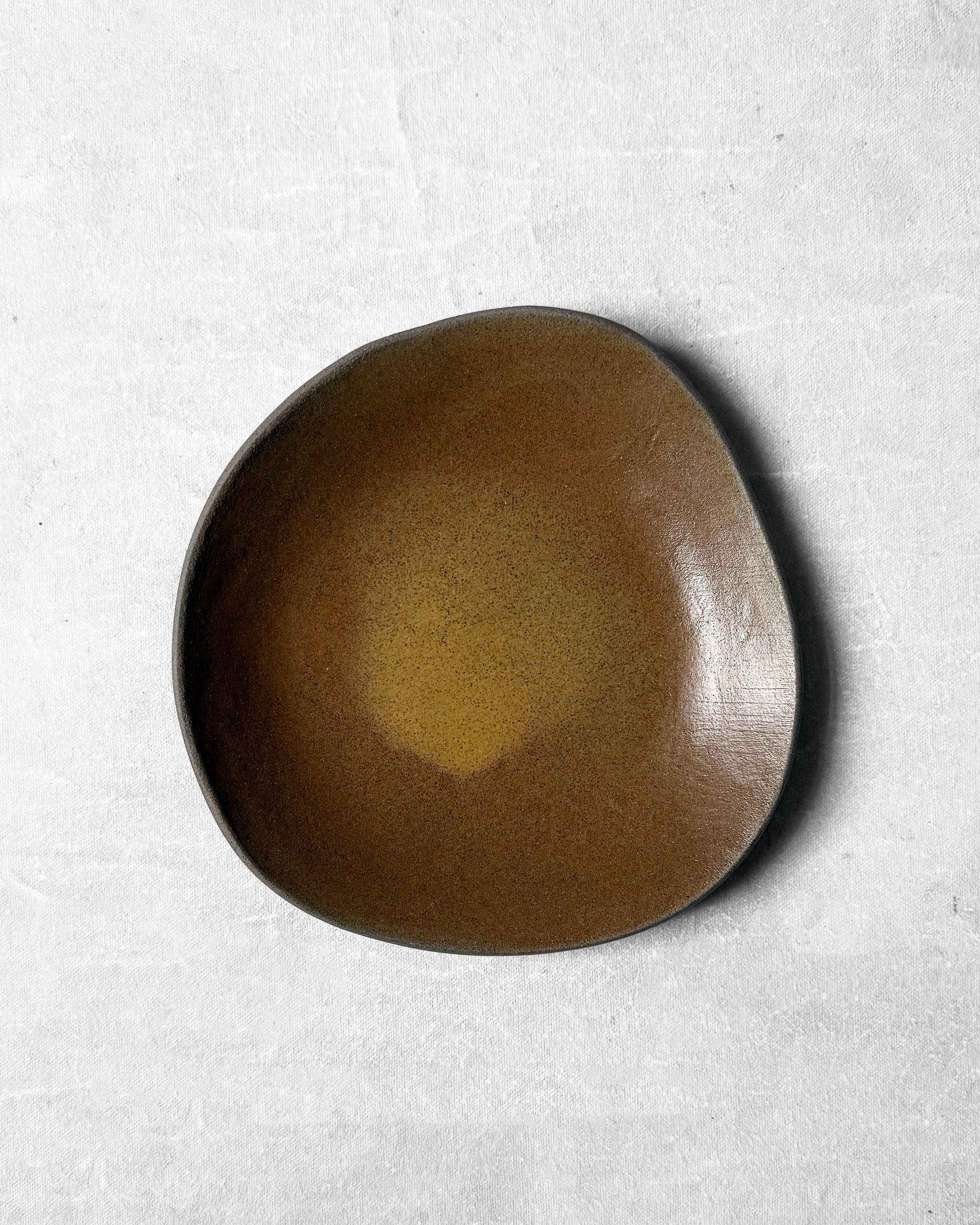 Dessert Plate in Deep Caramel