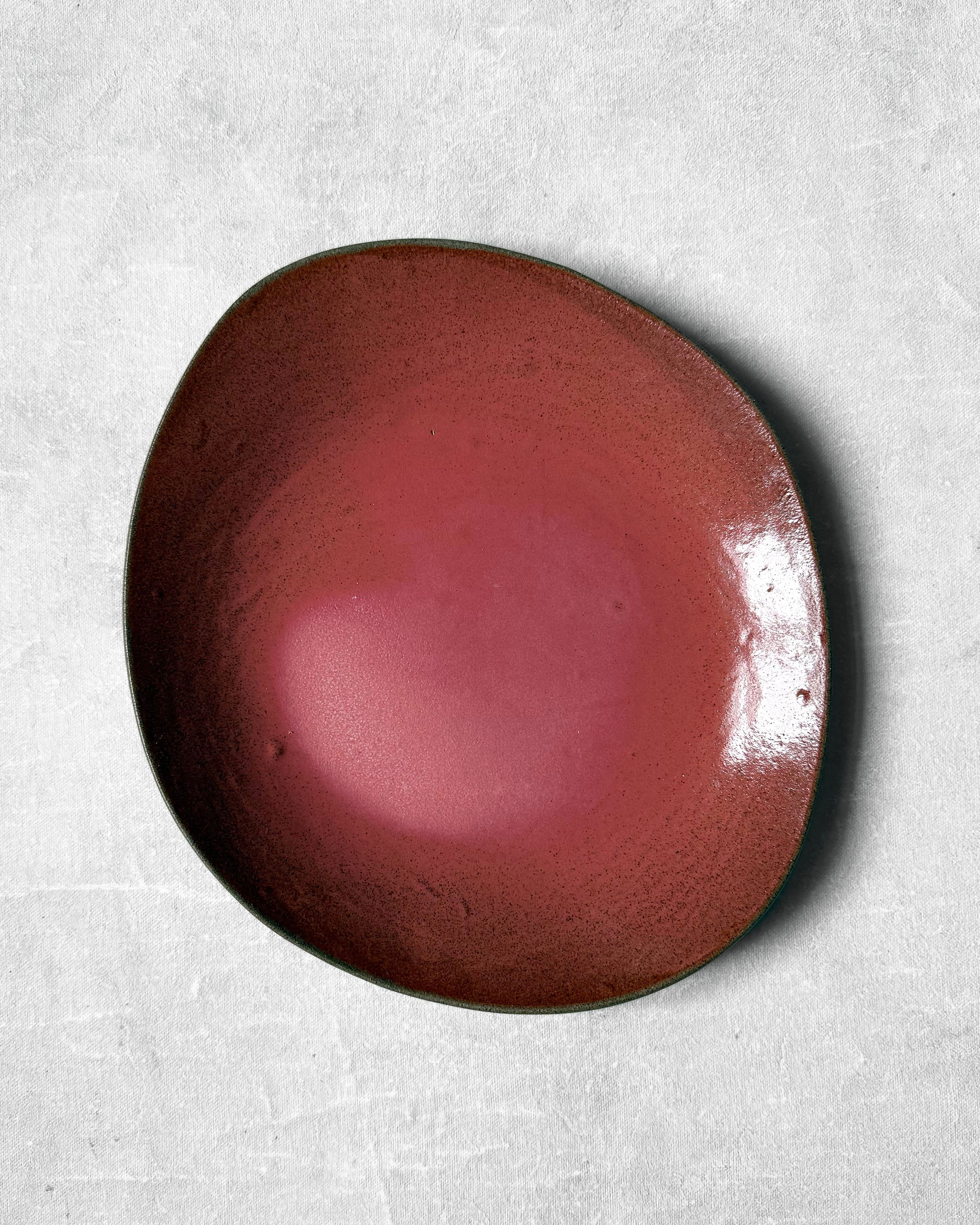 Dinner Plate in Glowing Peach