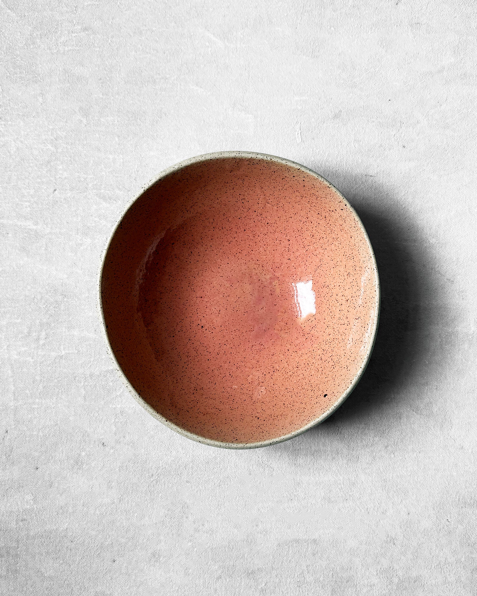 Breakfast Bowl in Speckled Coral