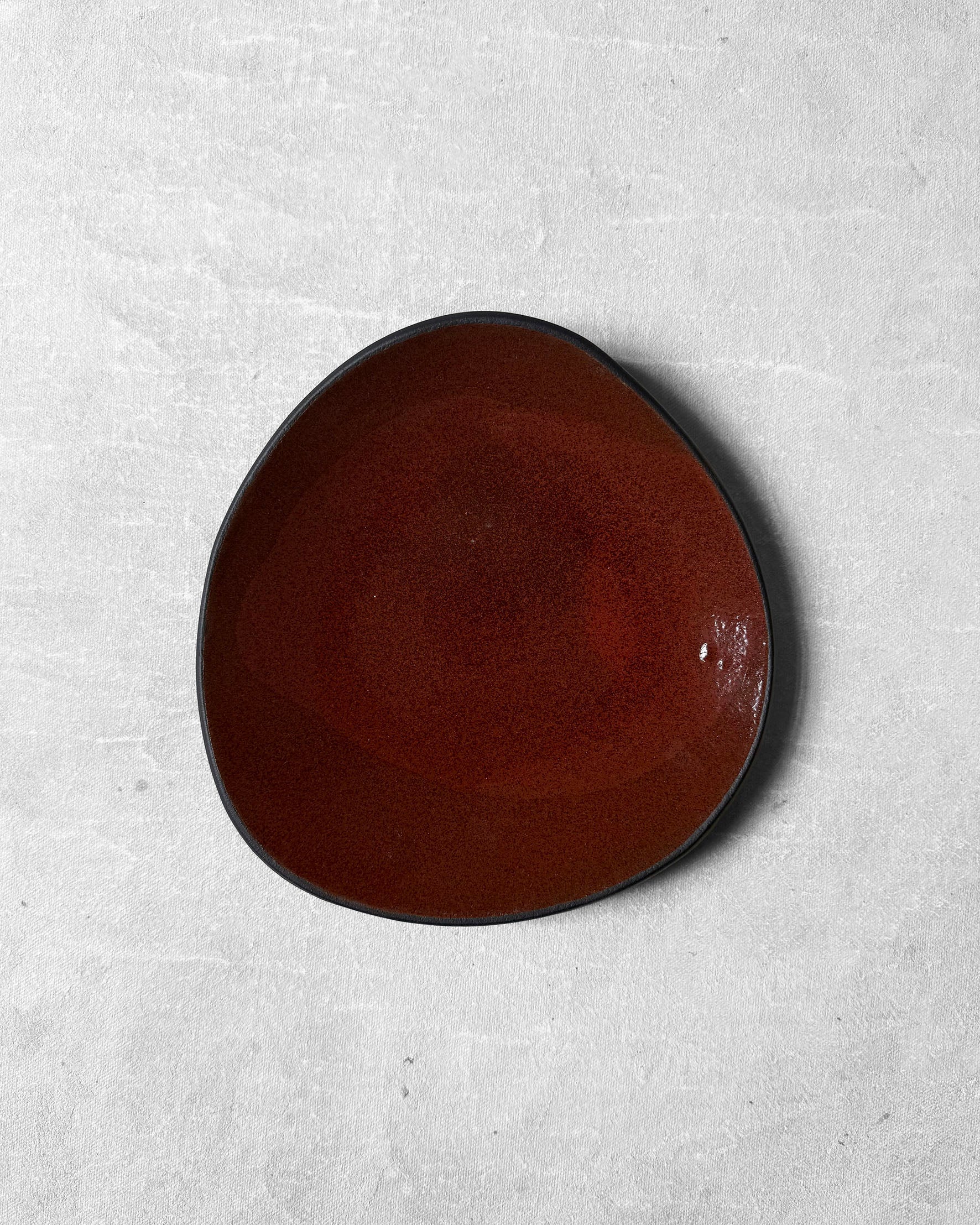 Dessert Plate in Chilli Red