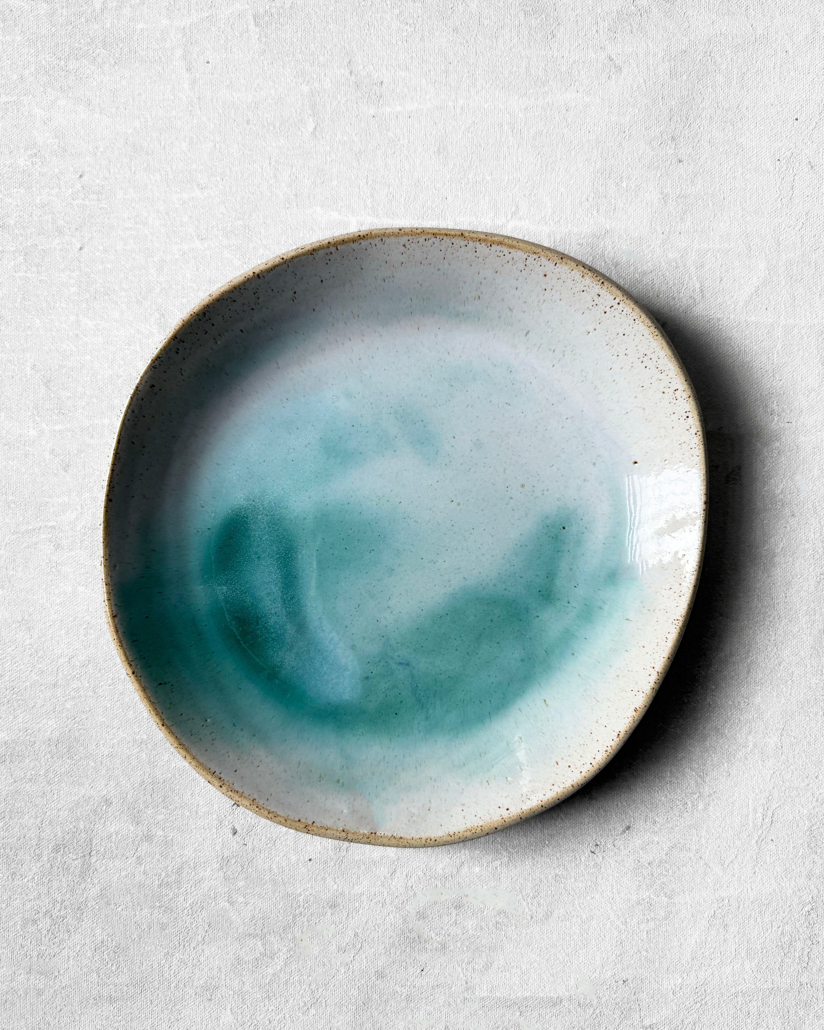 Everyday Plate in Marbled Lagoon