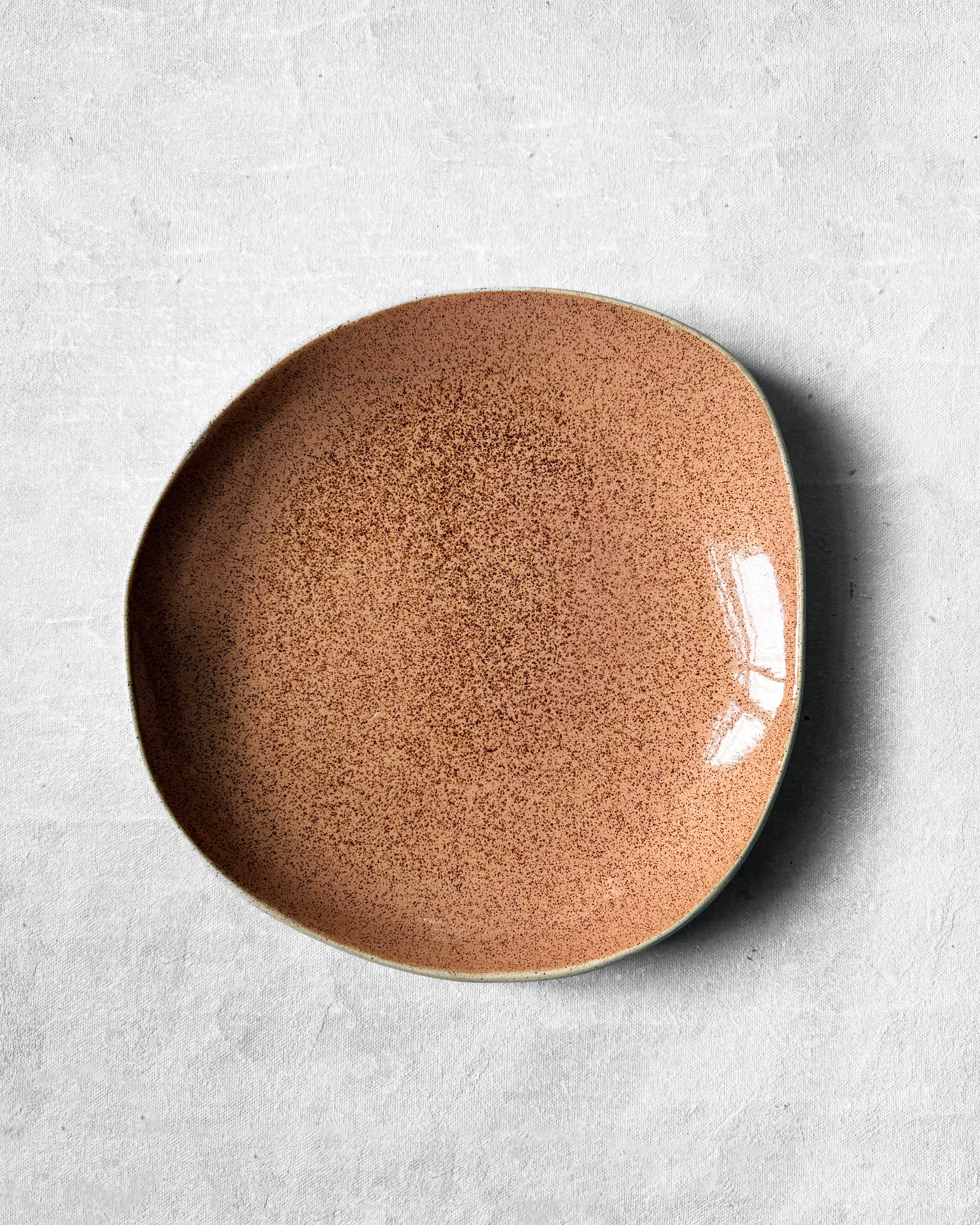 Everyday Plate in Speckled Amber