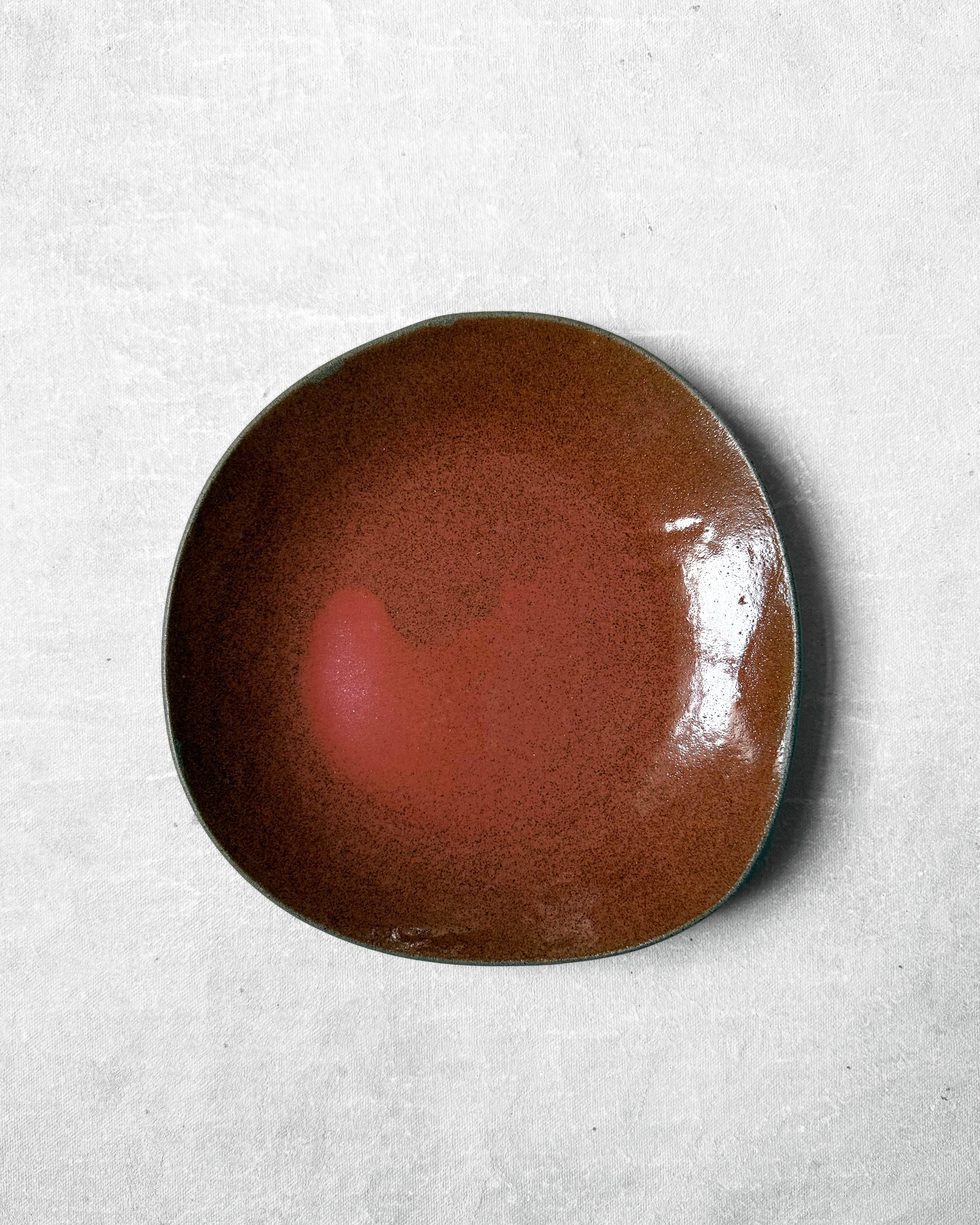 Dessert Plate in Spicy Red