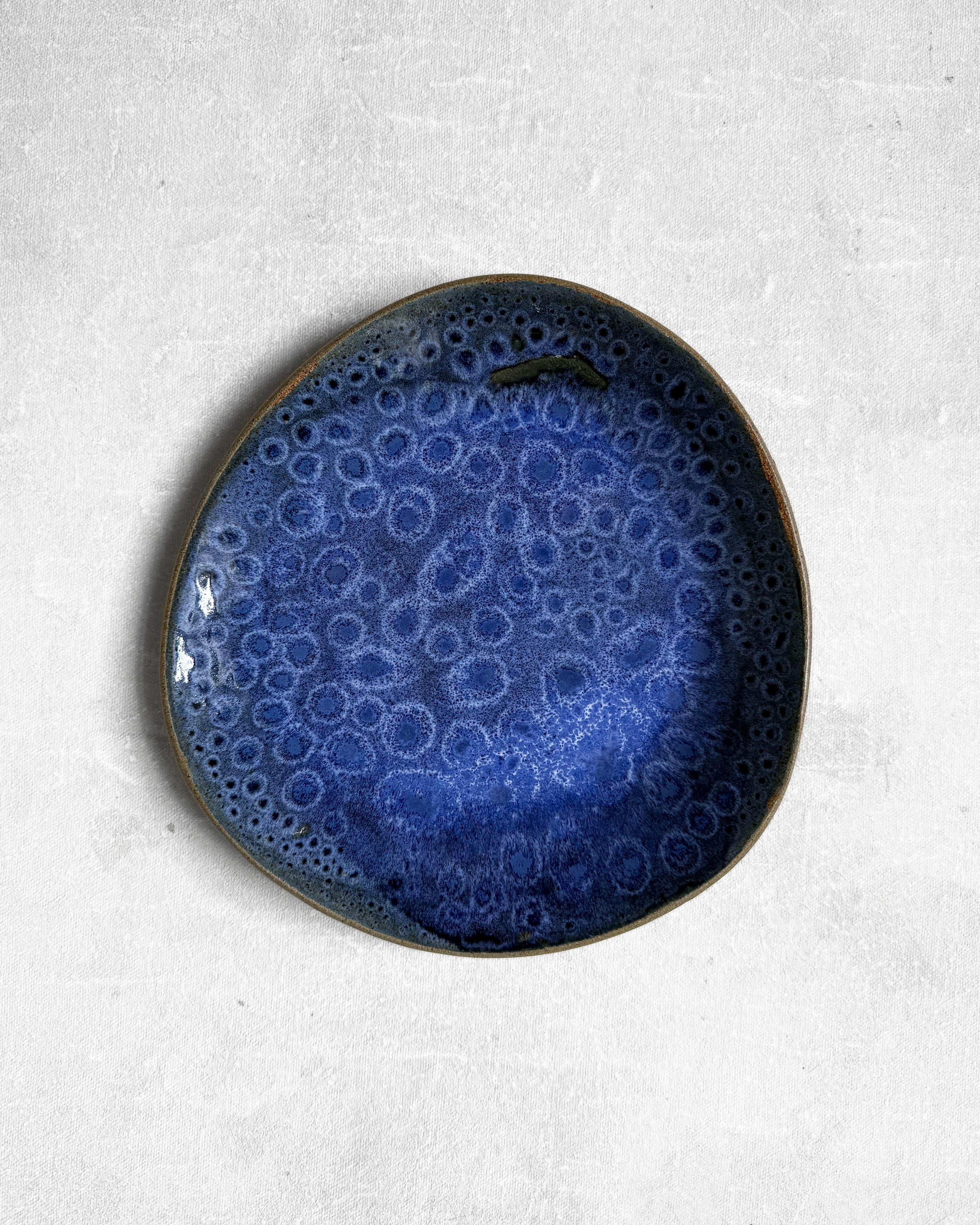 Dessert Plate in Blue Hydrangea