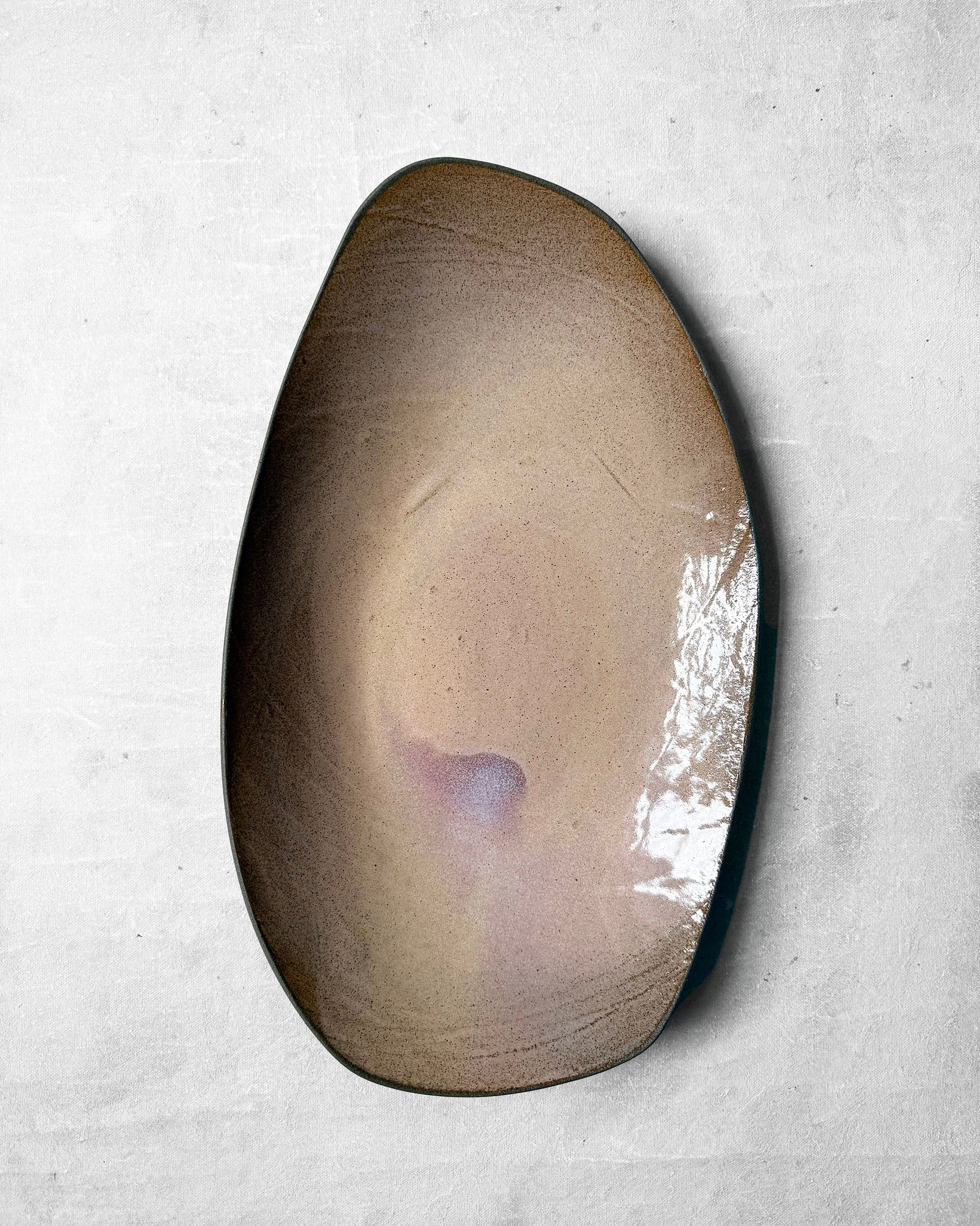 Statement Serving Platter in Whisper Blush