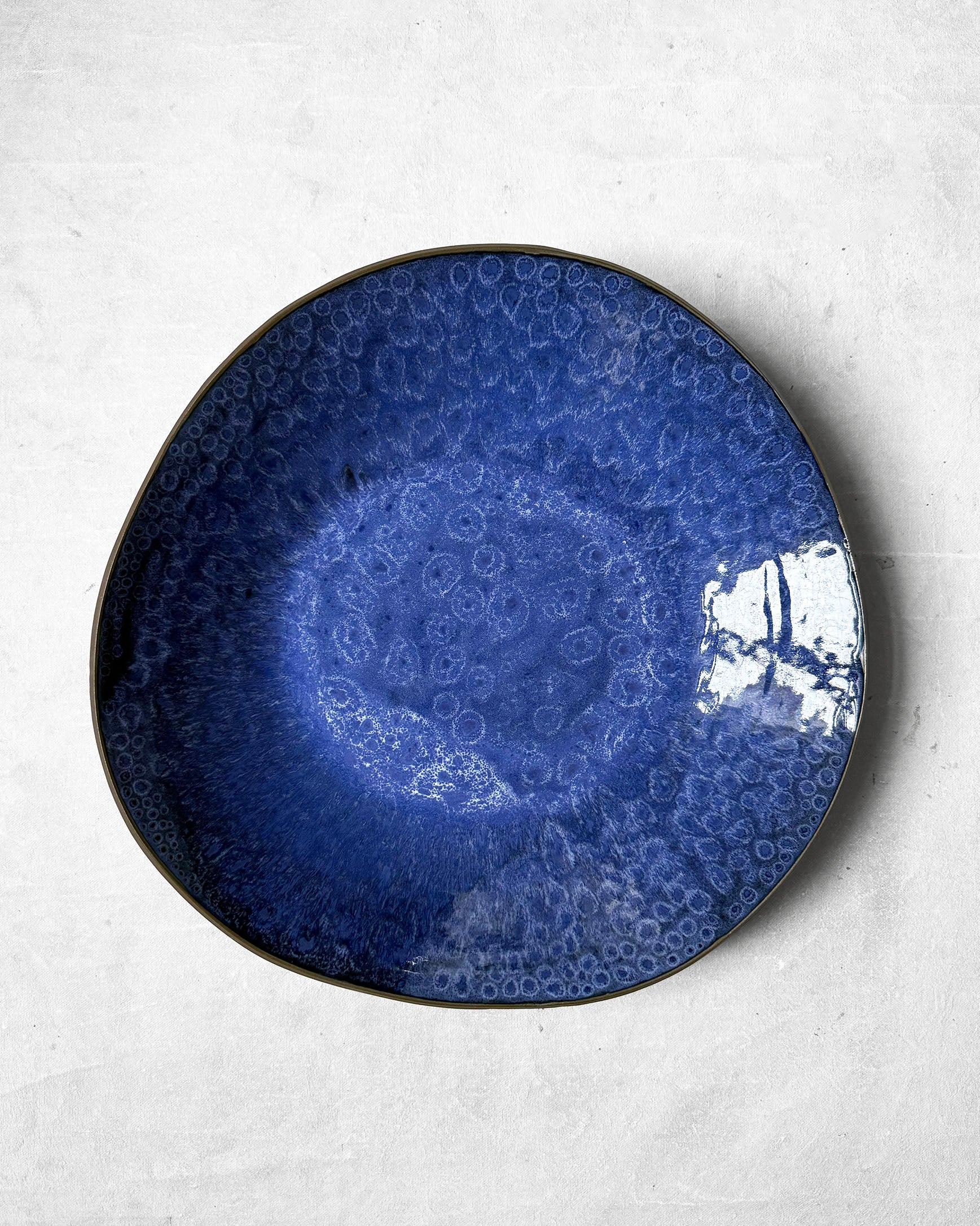 Statement Bowl in Blue Hydrangea