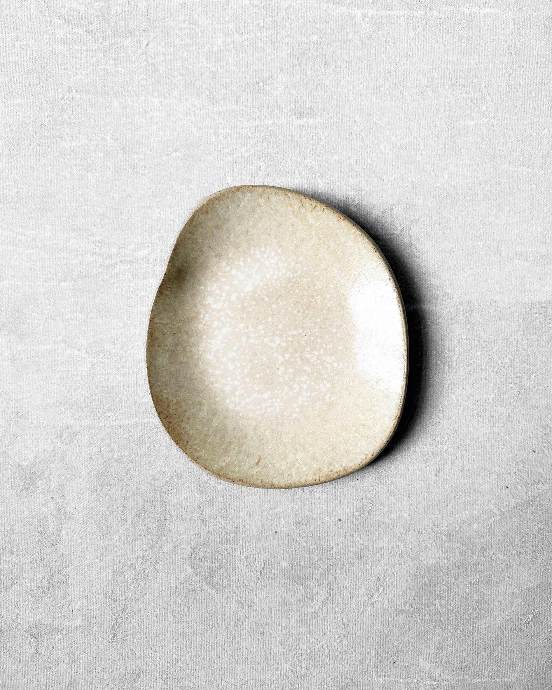 Tapas Plate in Marbled Beige