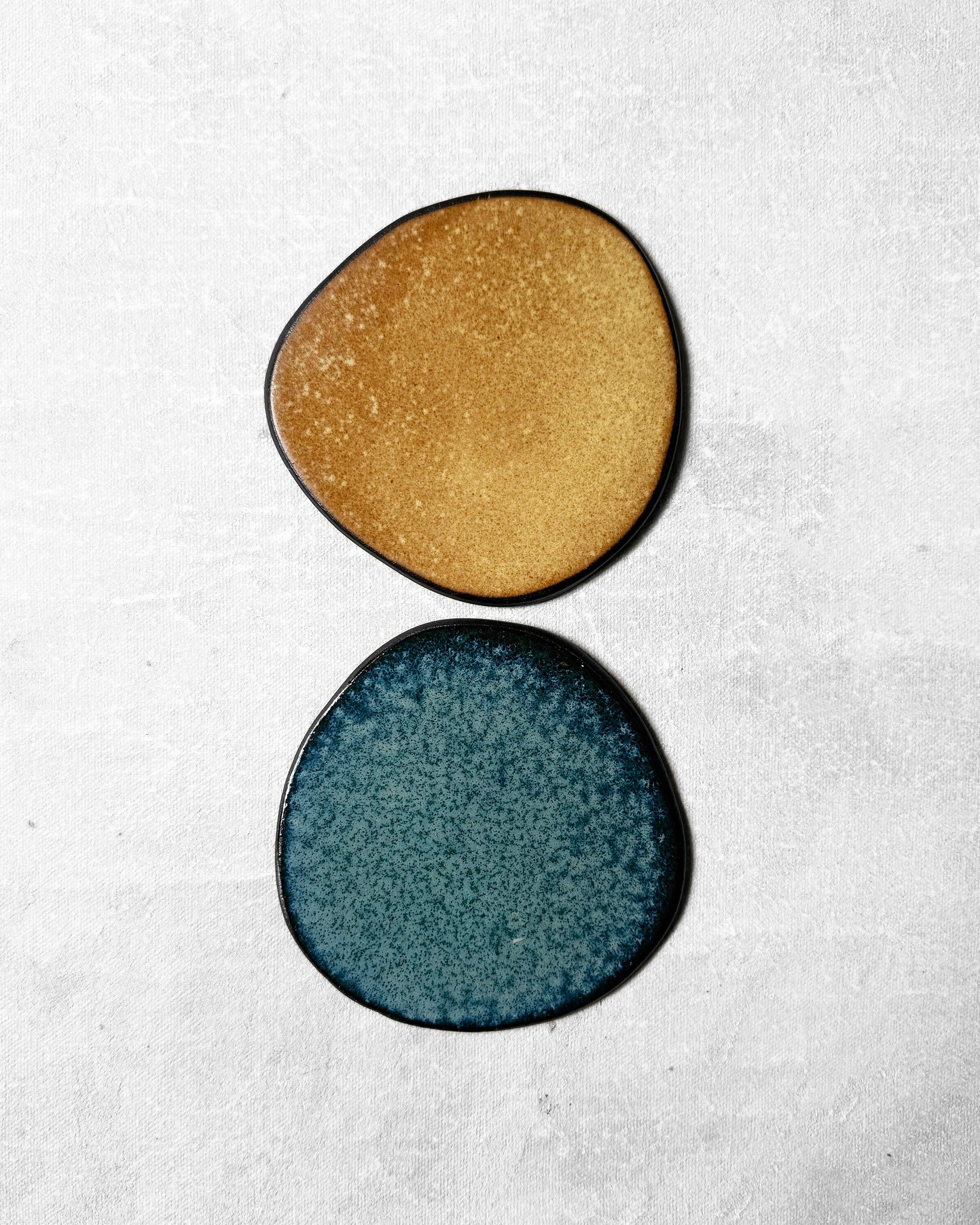 Coaster Set in Honey & Tourmaline