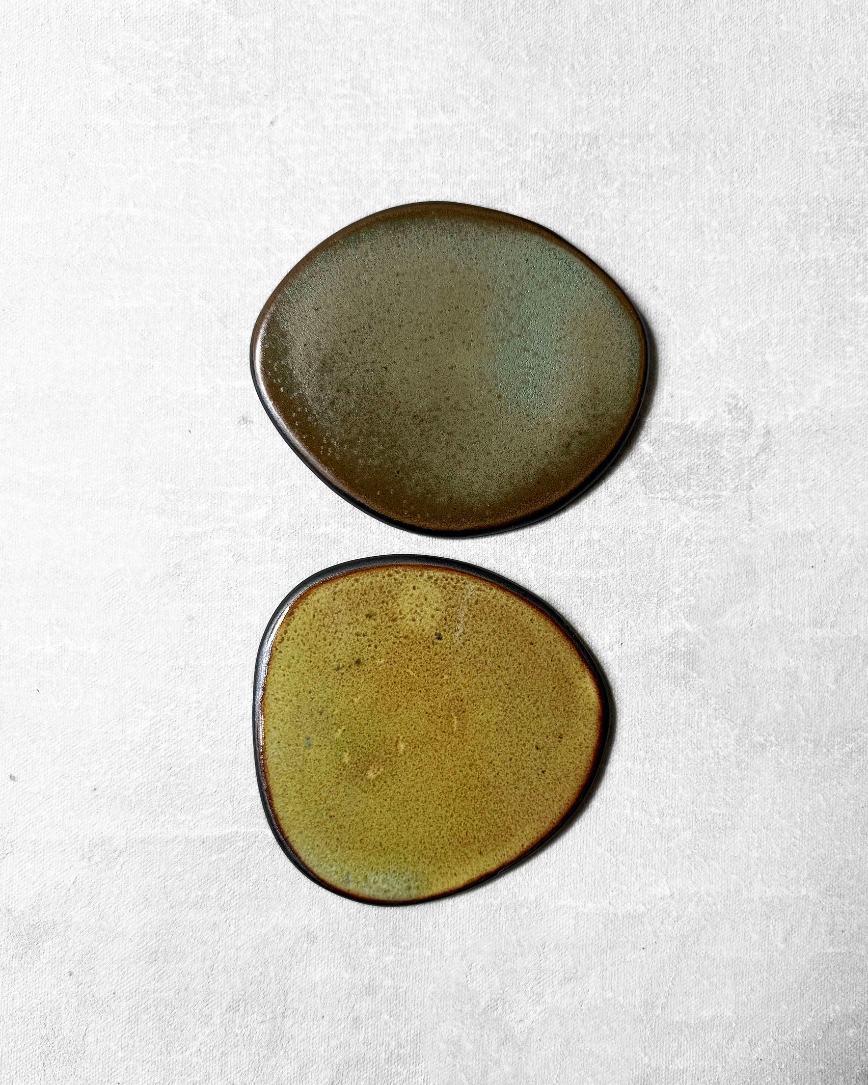 Coaster Set in Patina Green and Avo