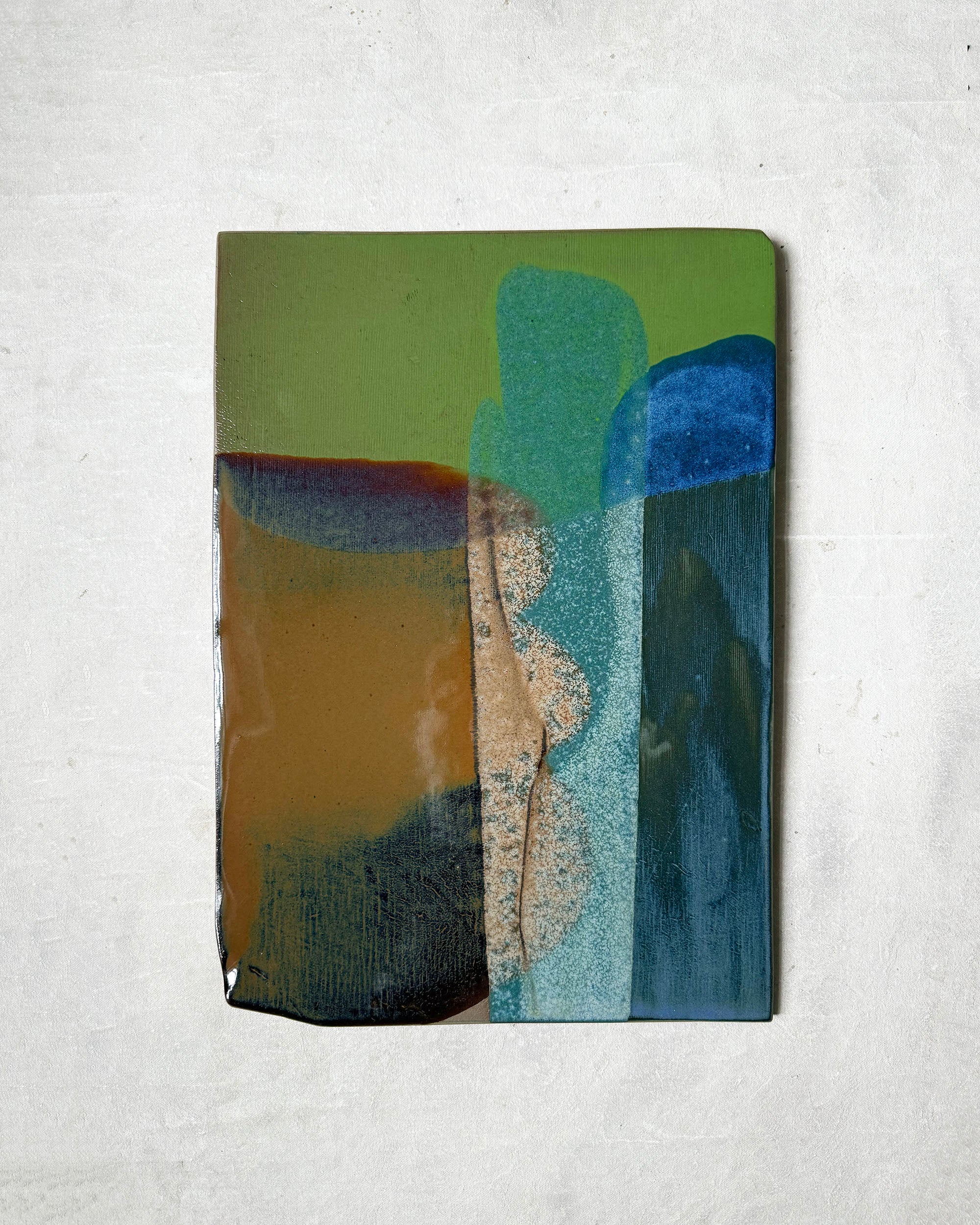 Ceramic Painting "Green Luminosity"