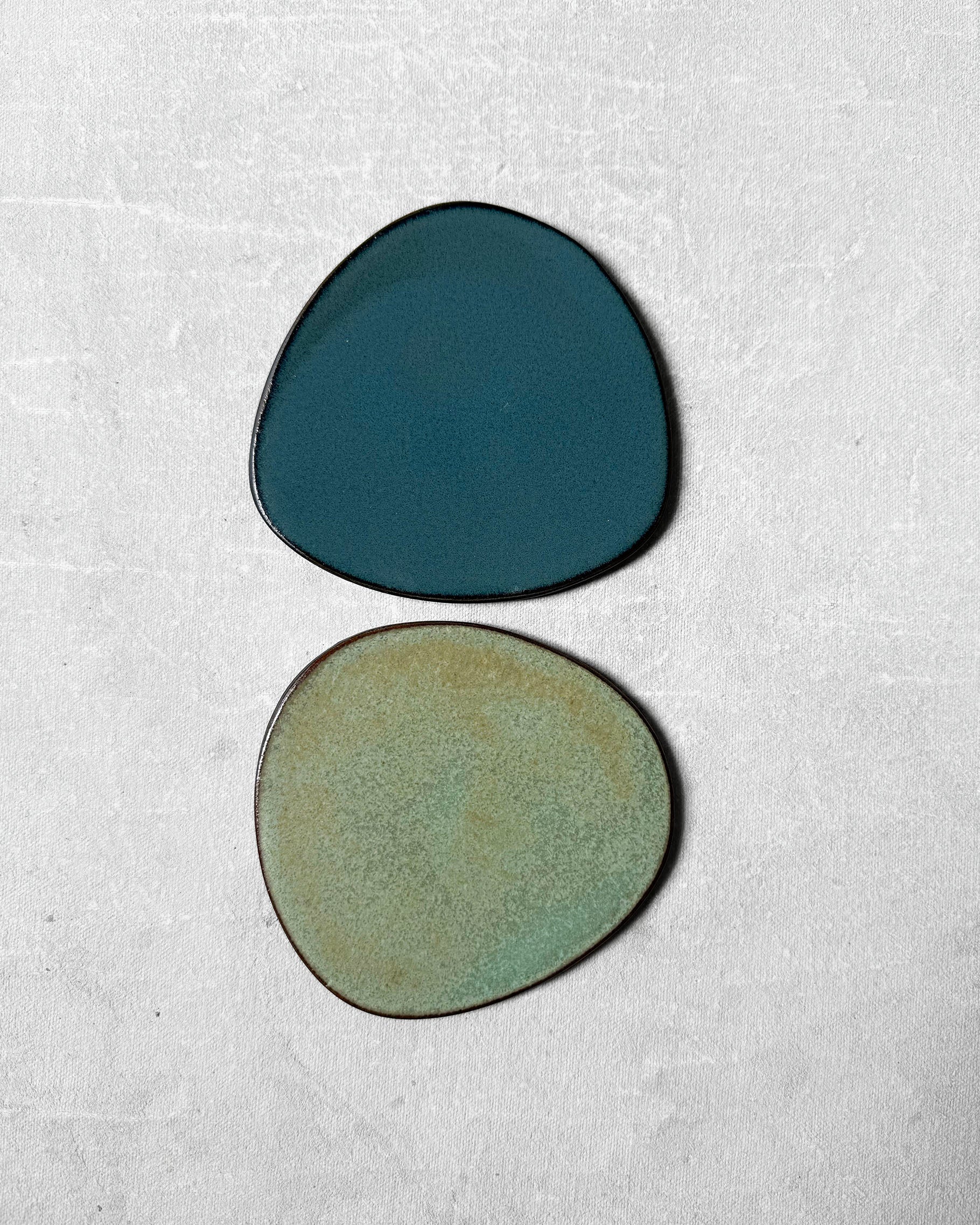 Coaster Set in Jade & Avo