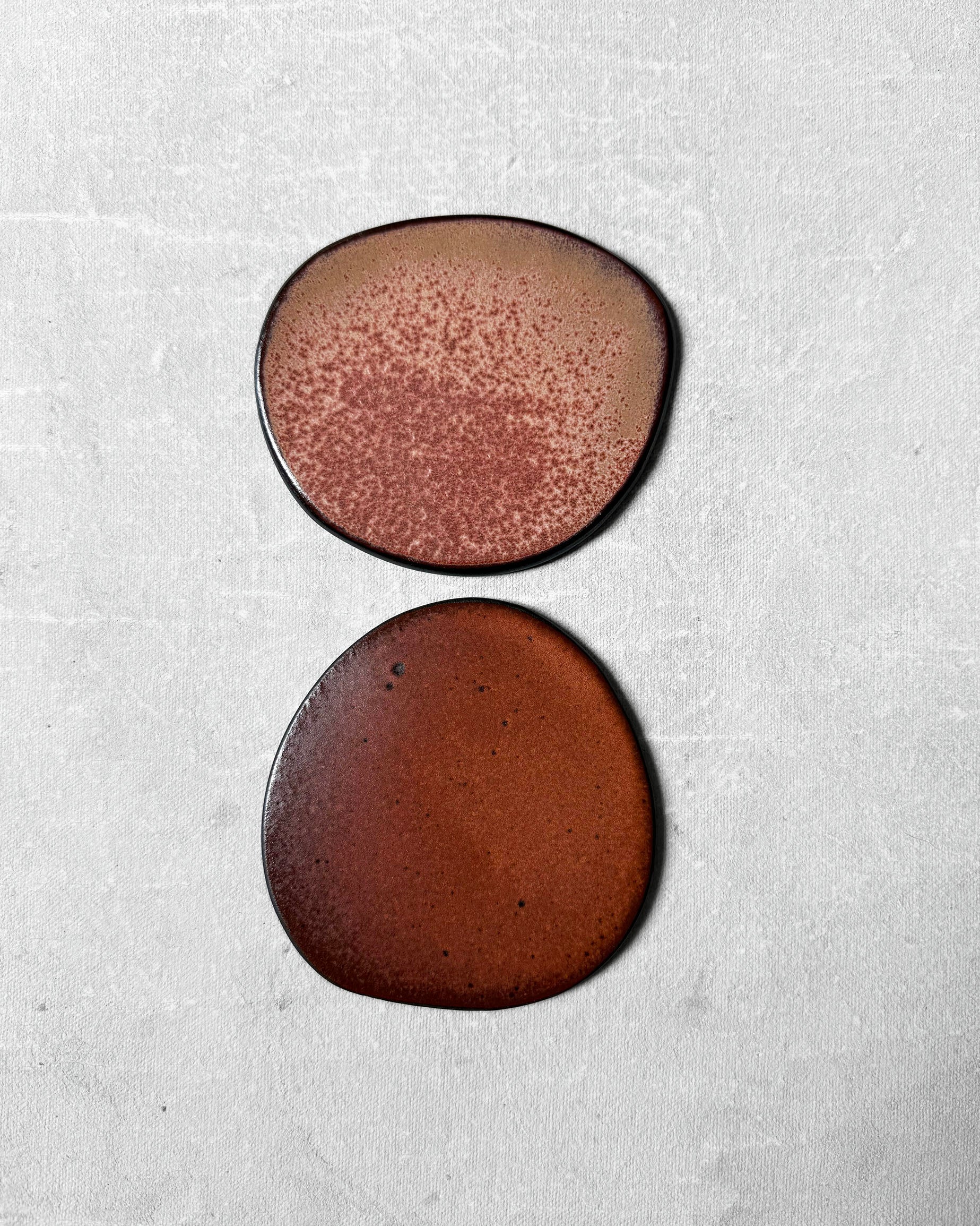 Coaster Set in Harlequin & Terracotta