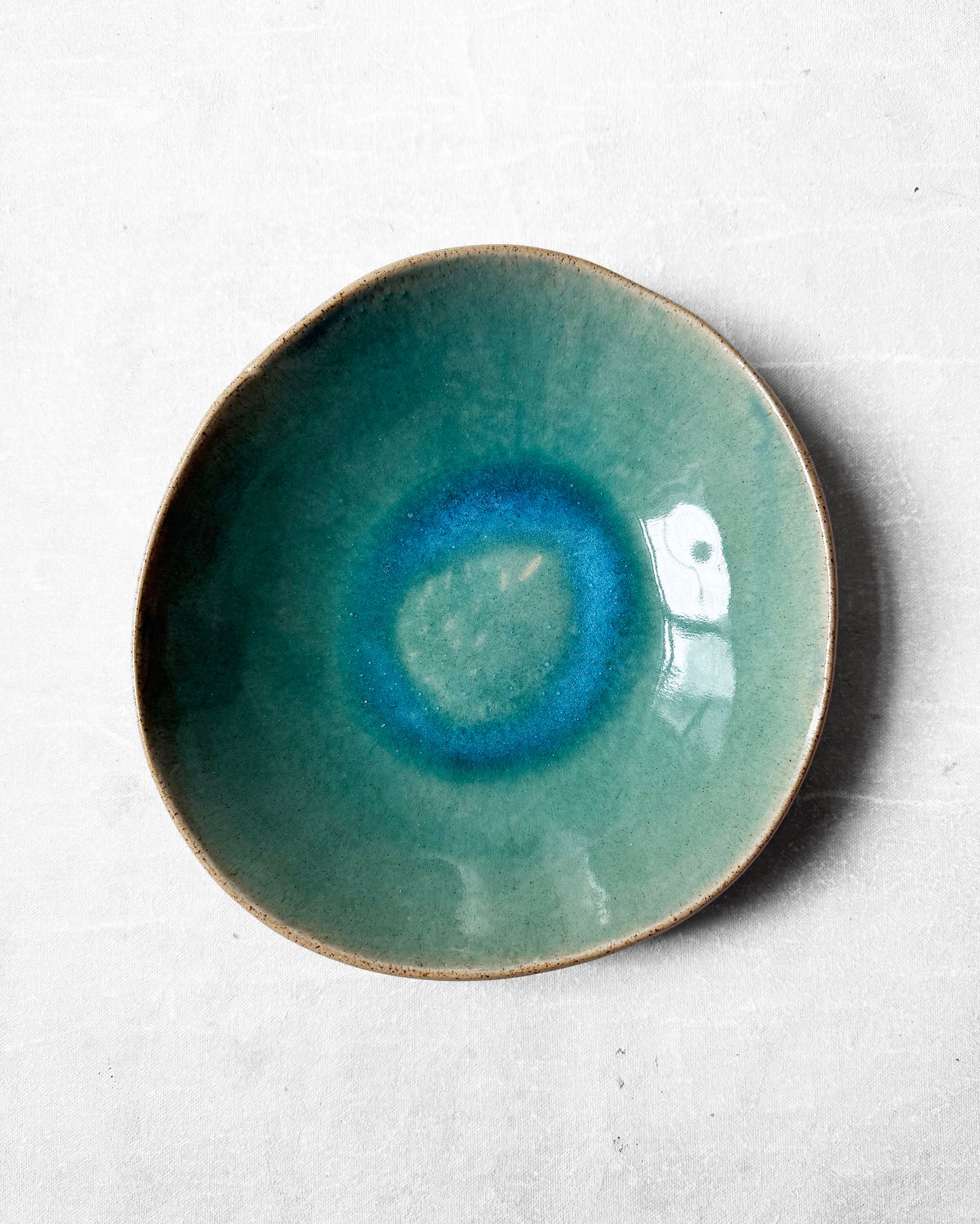 Pasta Bowl in Emerald Vertigo