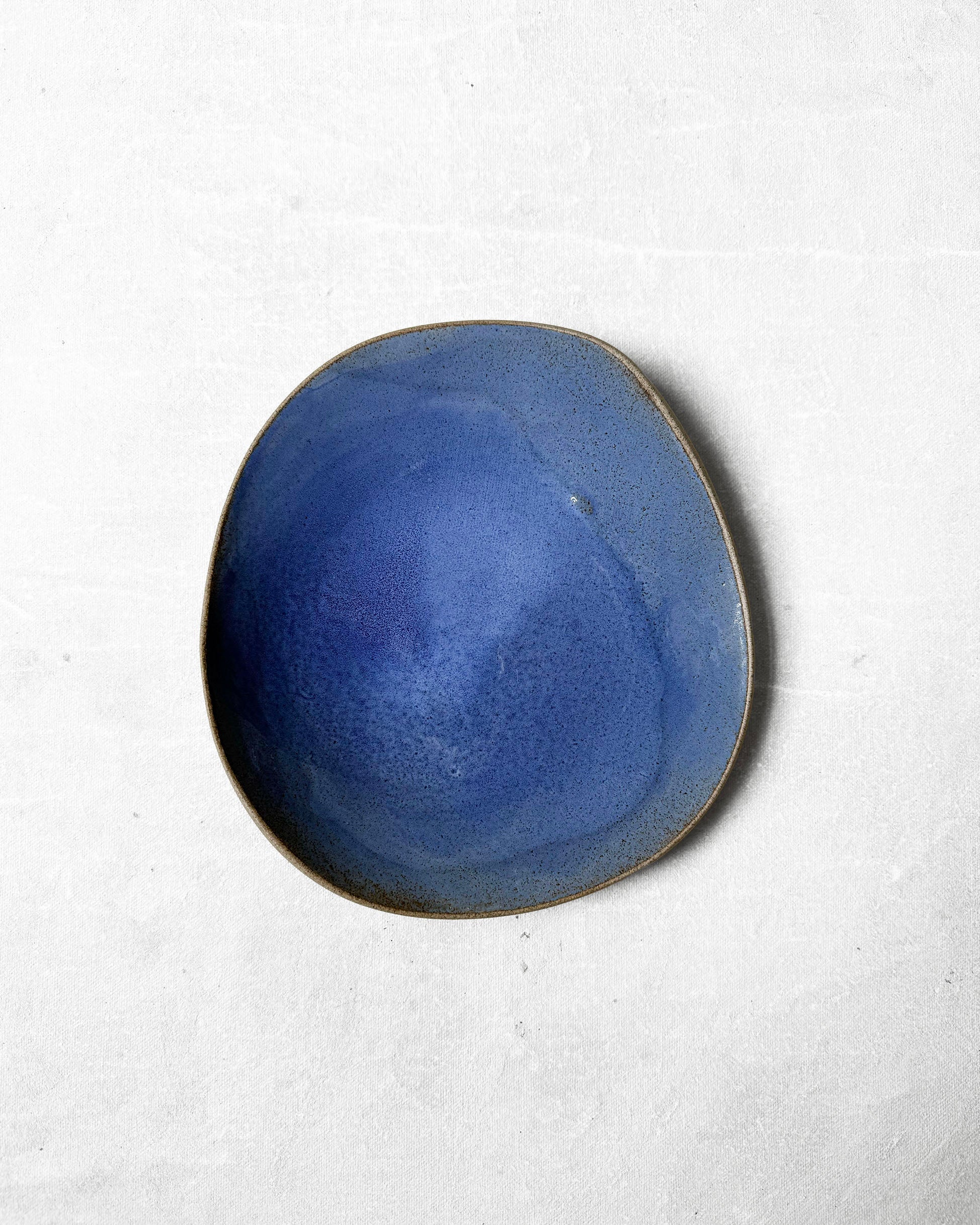 Dessert Plate in Cobalt Ripple