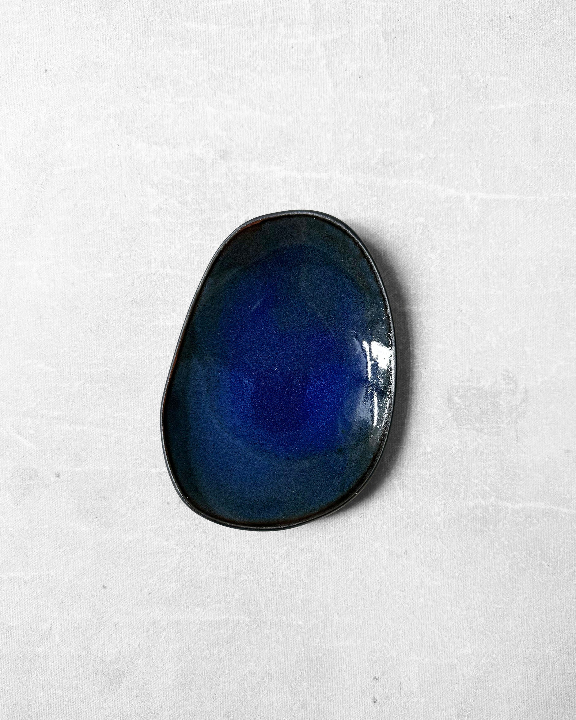 Tapas Plate in Dimmed Cobalt