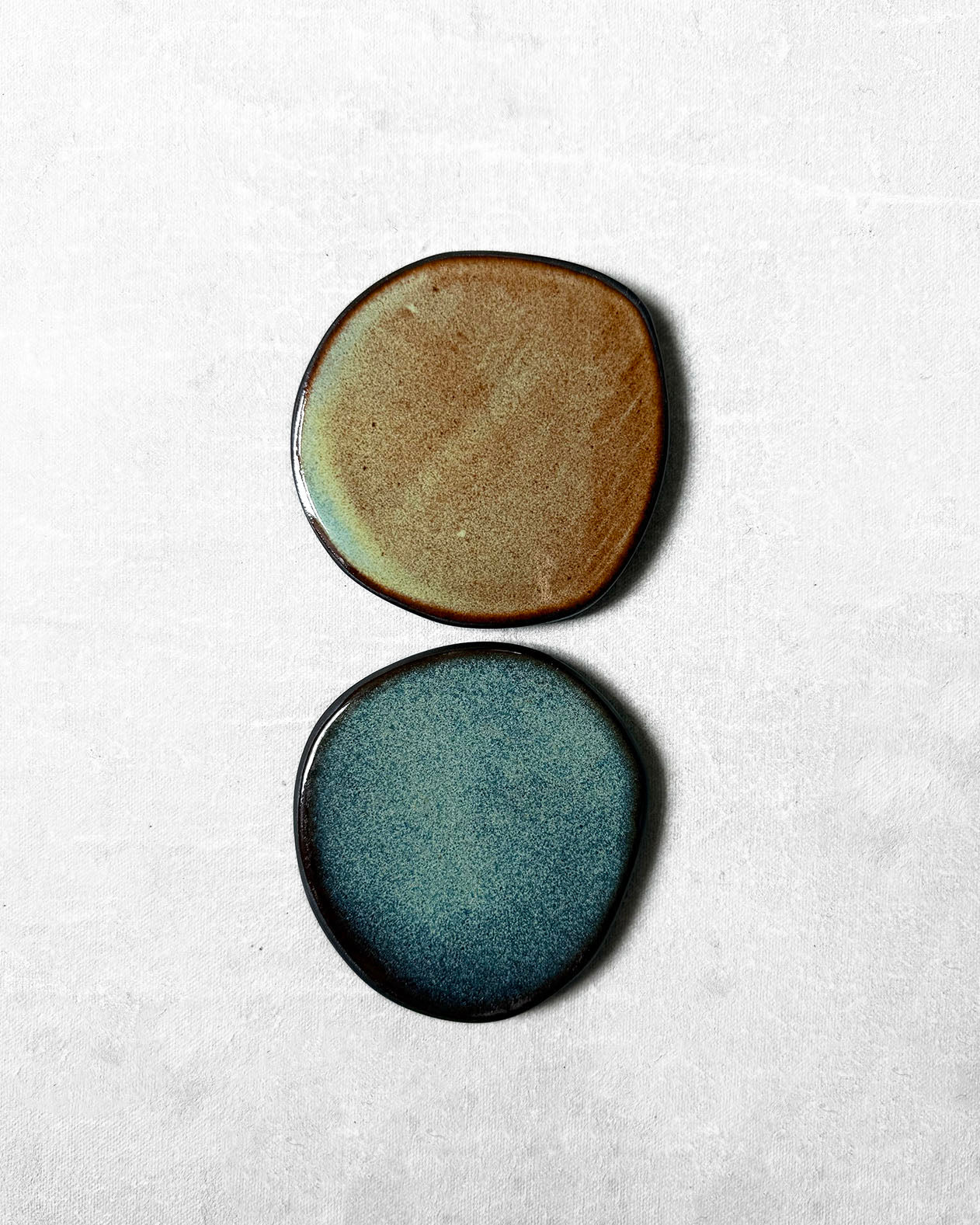 Coaster Set in Patina & Midnight Lagoon