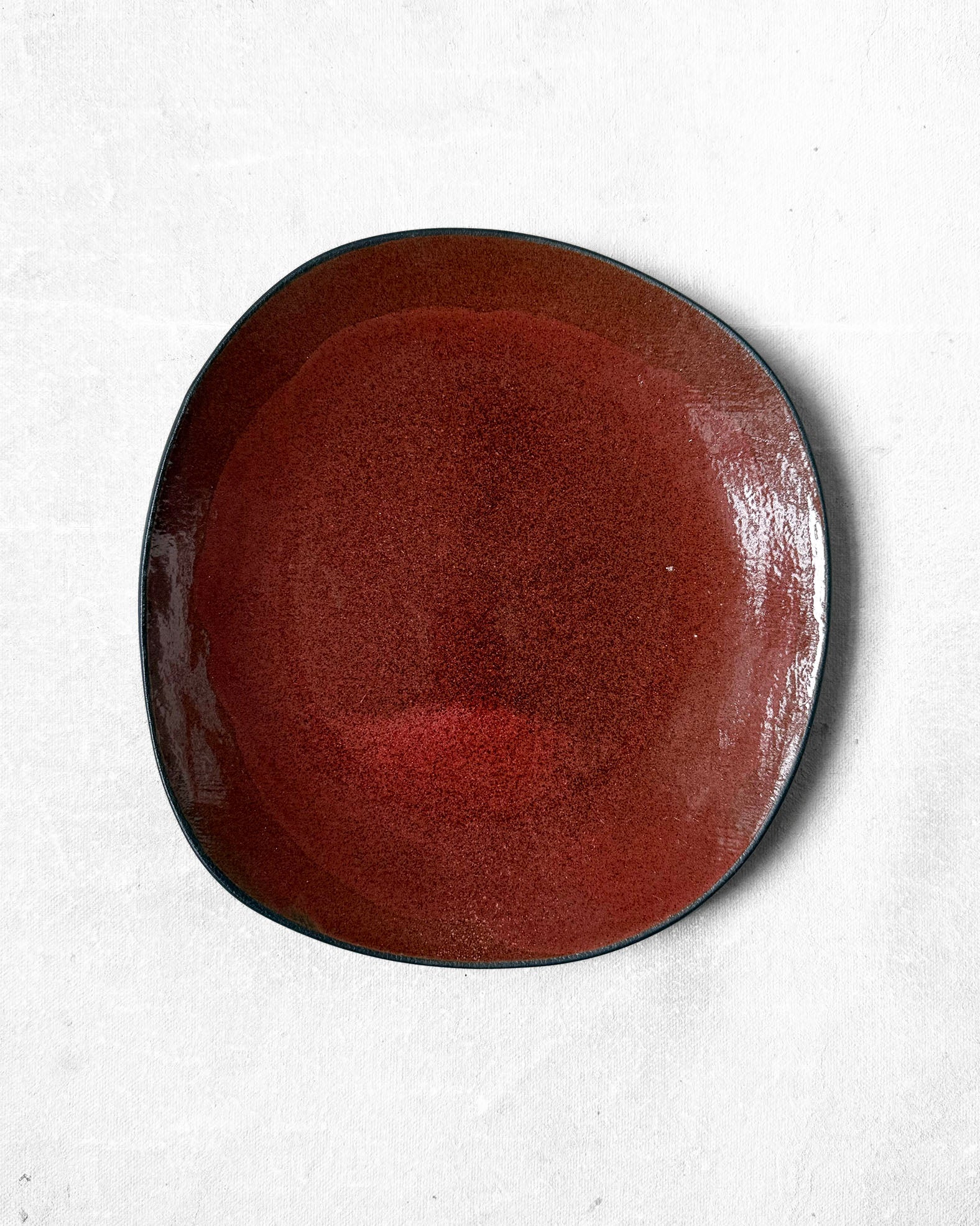 Dessert Plate in Pomegranate Red
