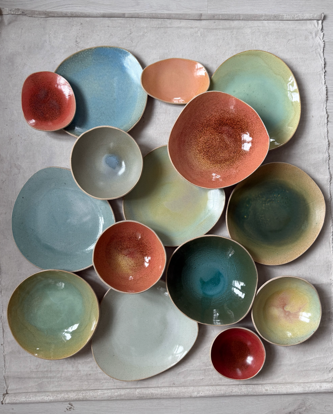 Tapas Plate in Tangerine