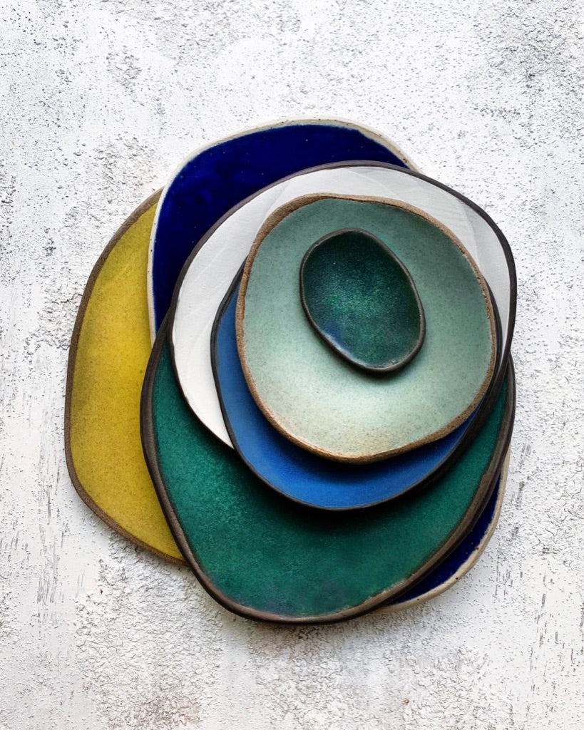 Tapas Plate in Jade Green