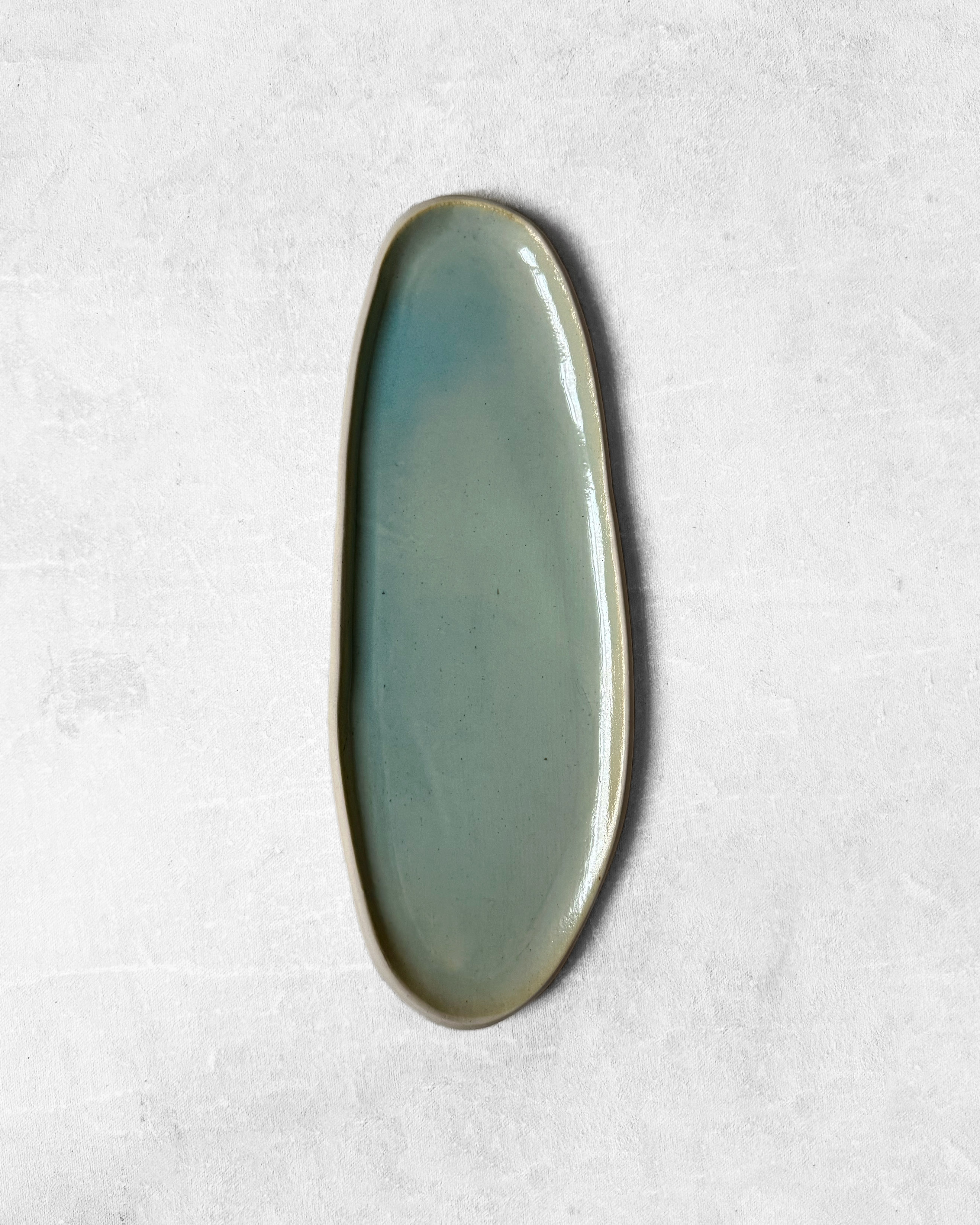 Small Serving Platter in Aquamarine