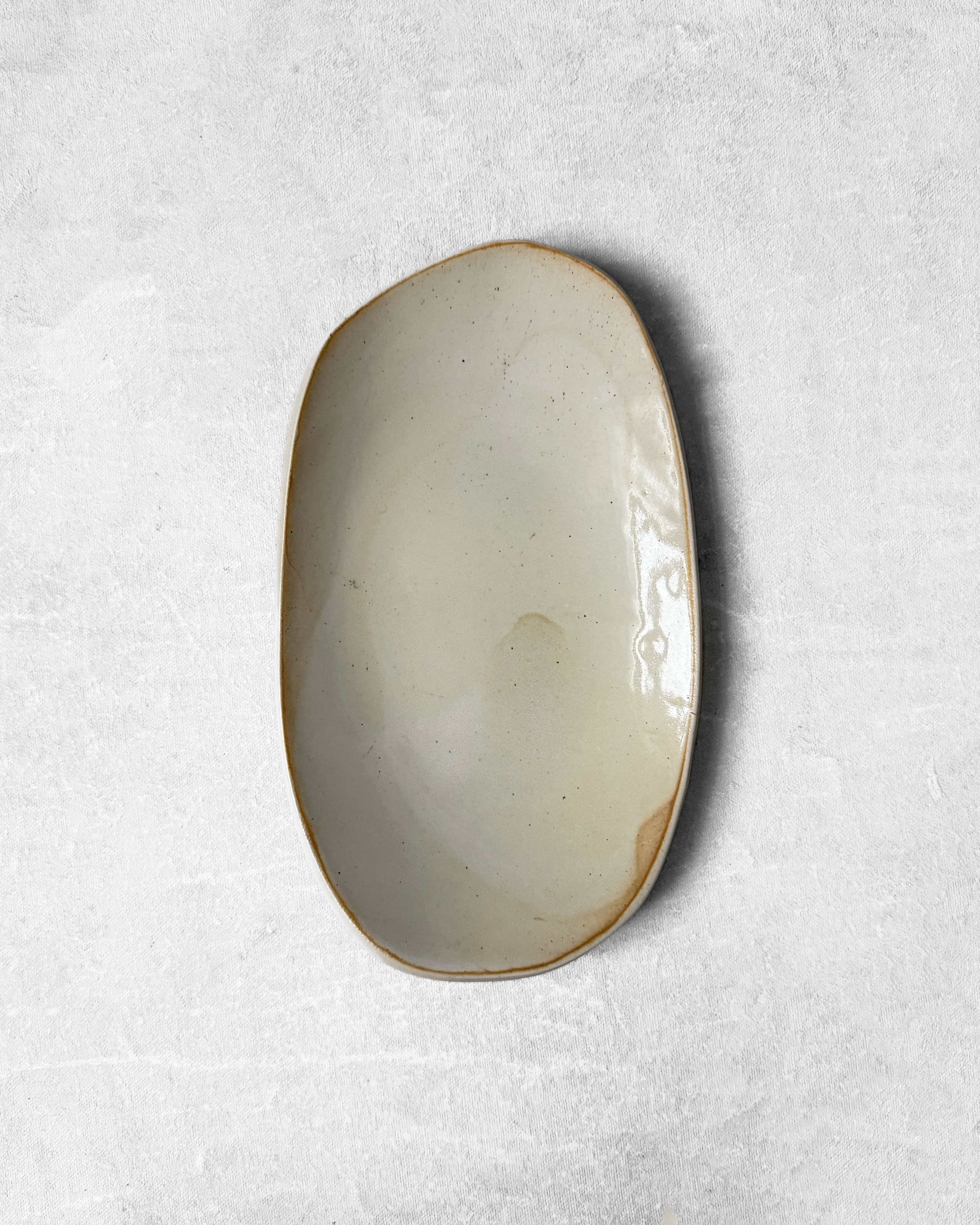 Small Serving Platter in Ecru