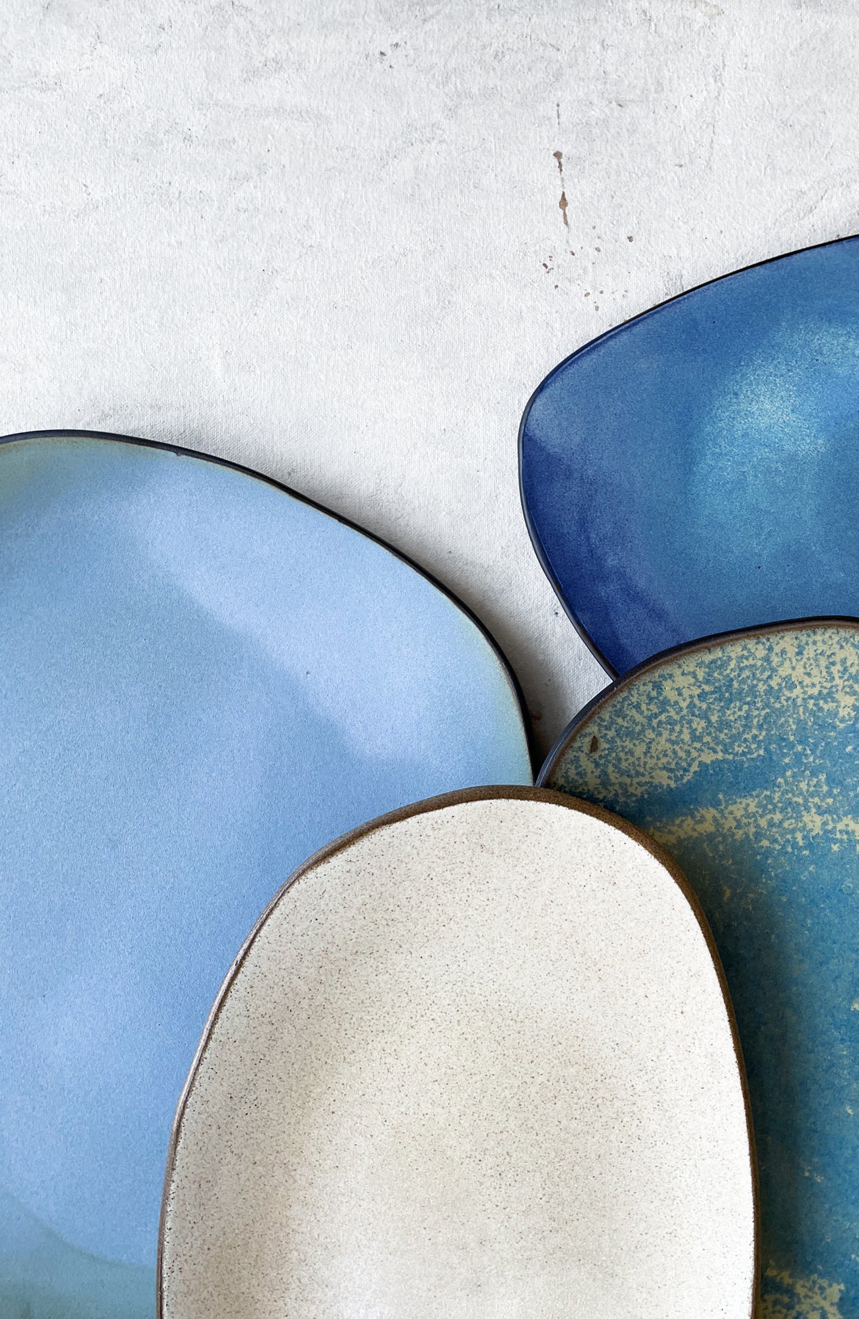 Tapas Plate in Frosted Marble