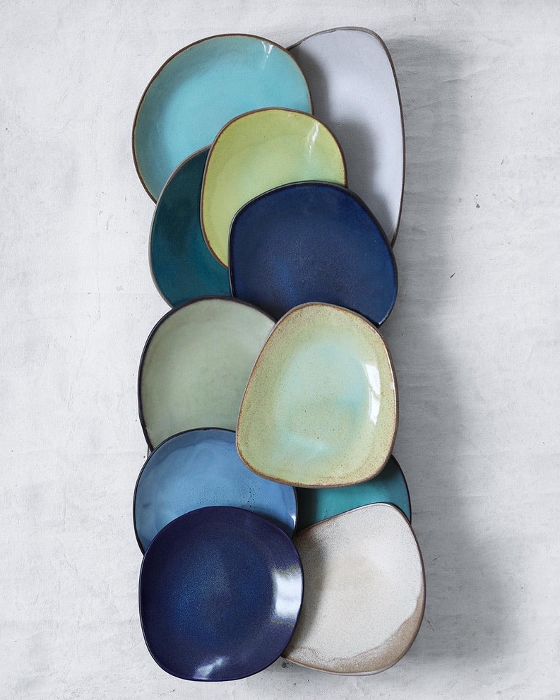 Tapas Plate in Denim Blue