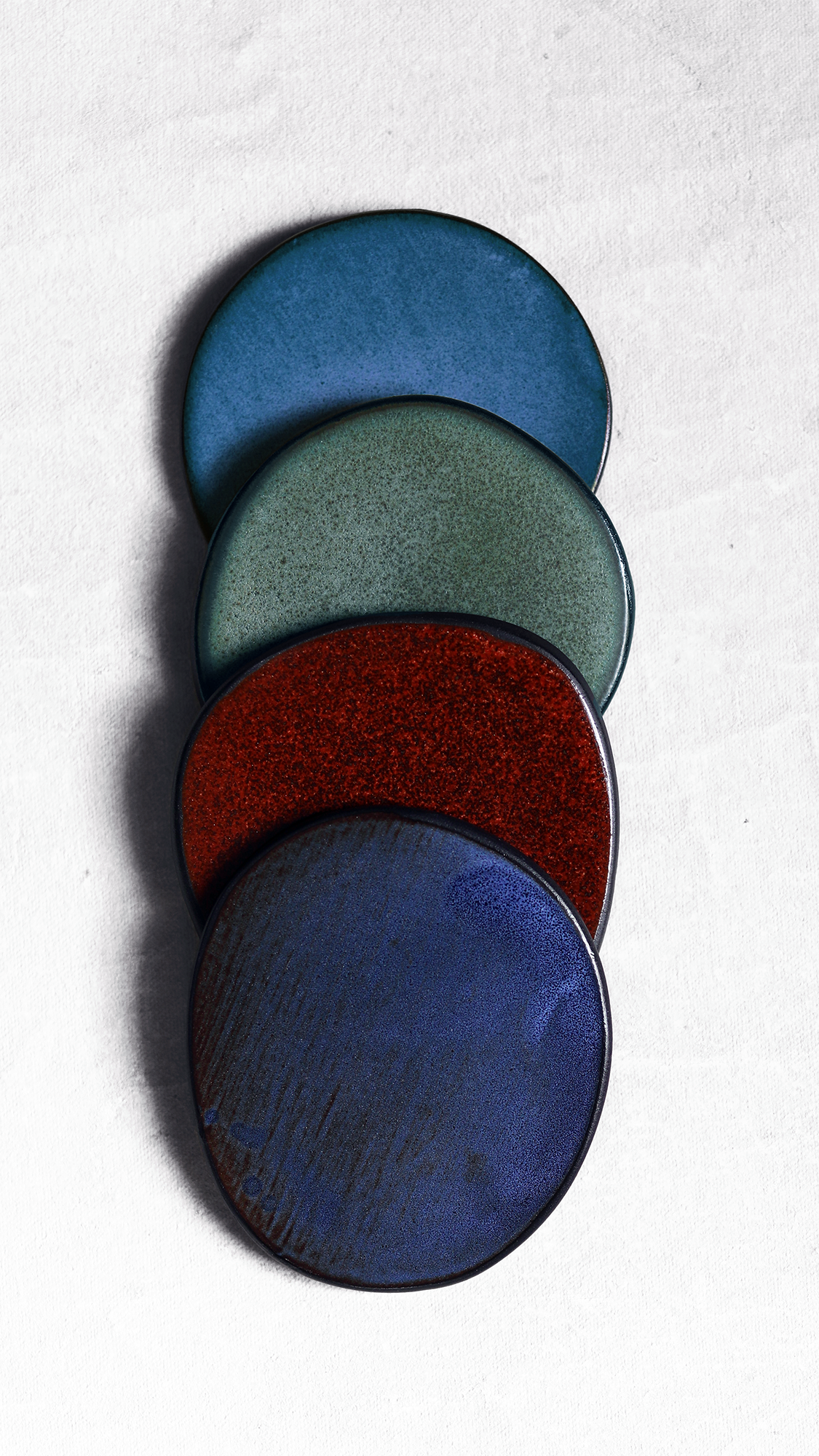 Coaster Set in Sage & Midnight