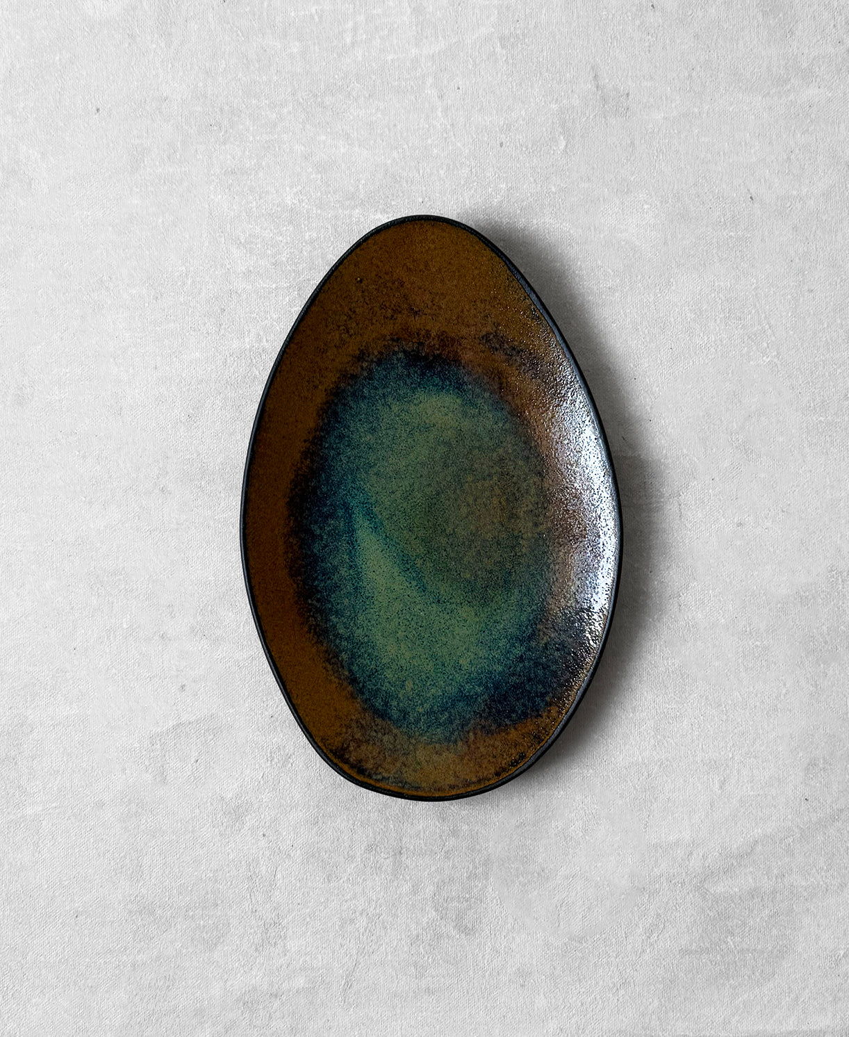 Small Serving Platter Rusty Jade