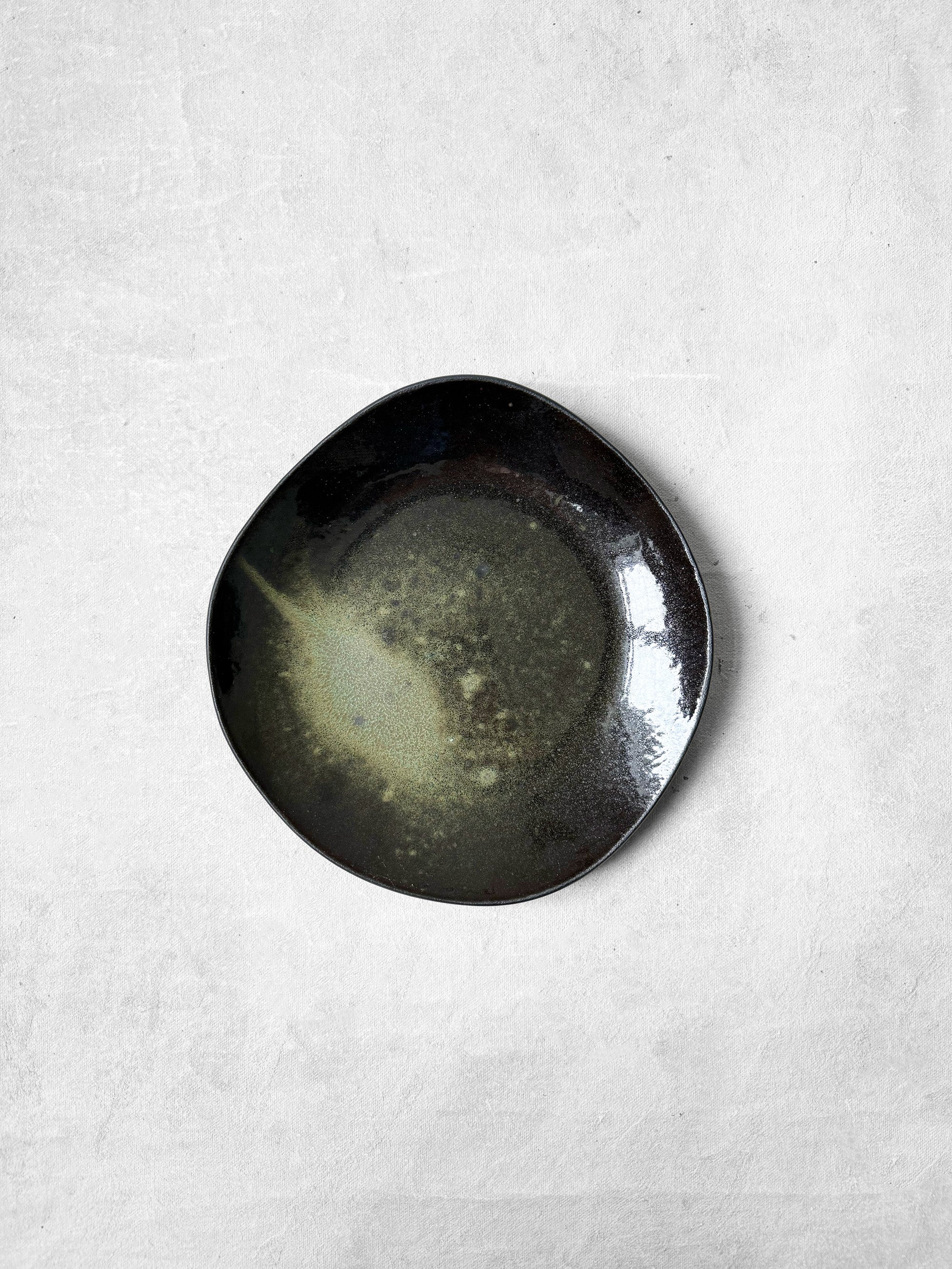 Dessert Plate in Lime Splash