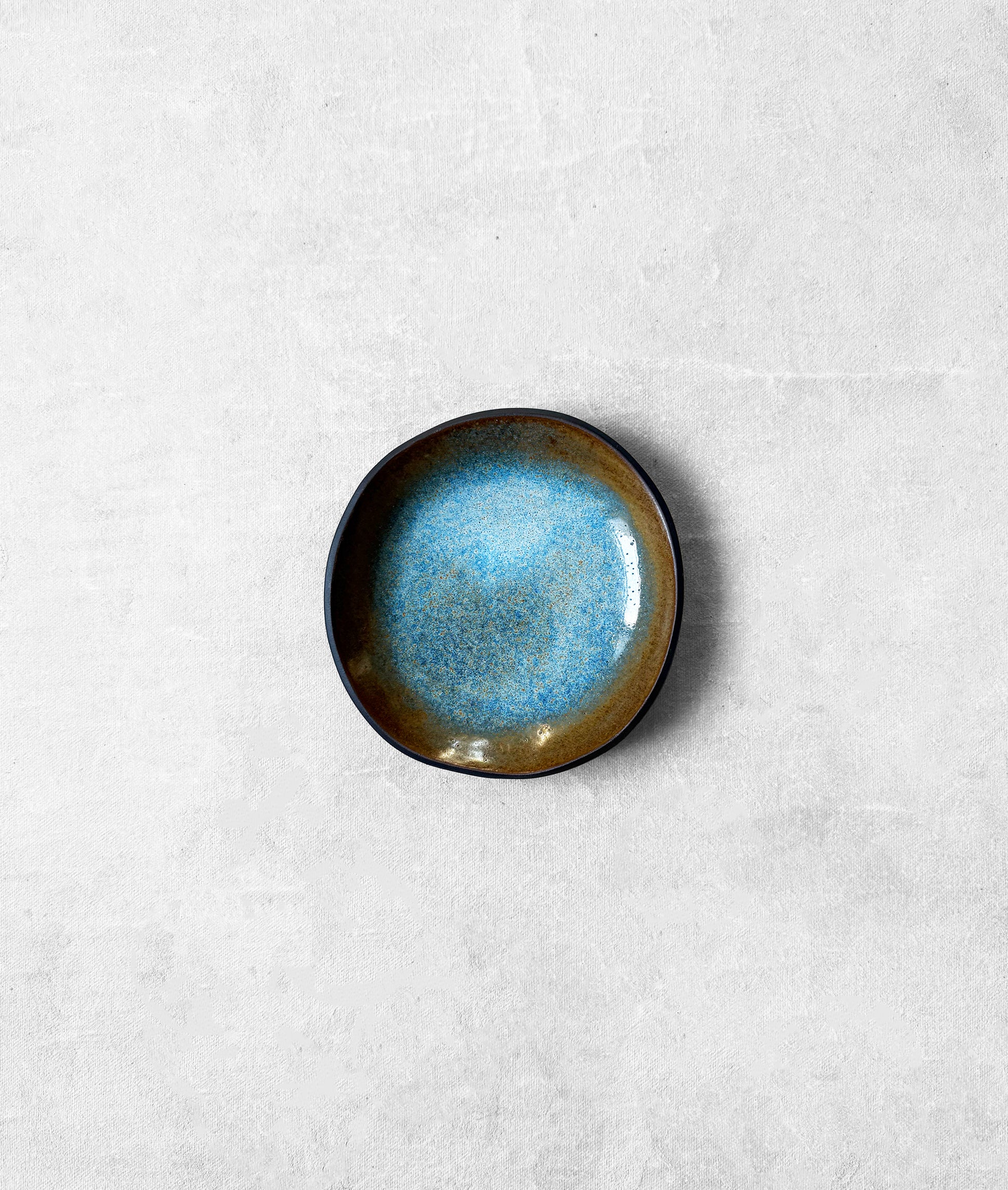Tapas Plate in Rusty Turquoise