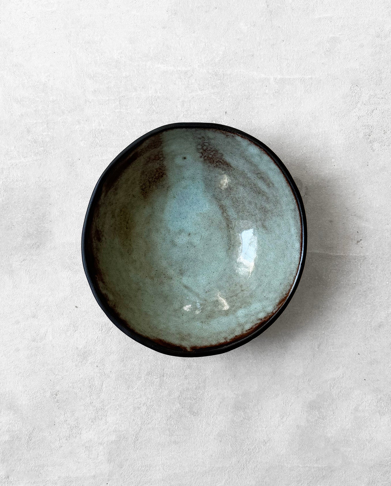 Breakfast Bowl in Marbled Mint