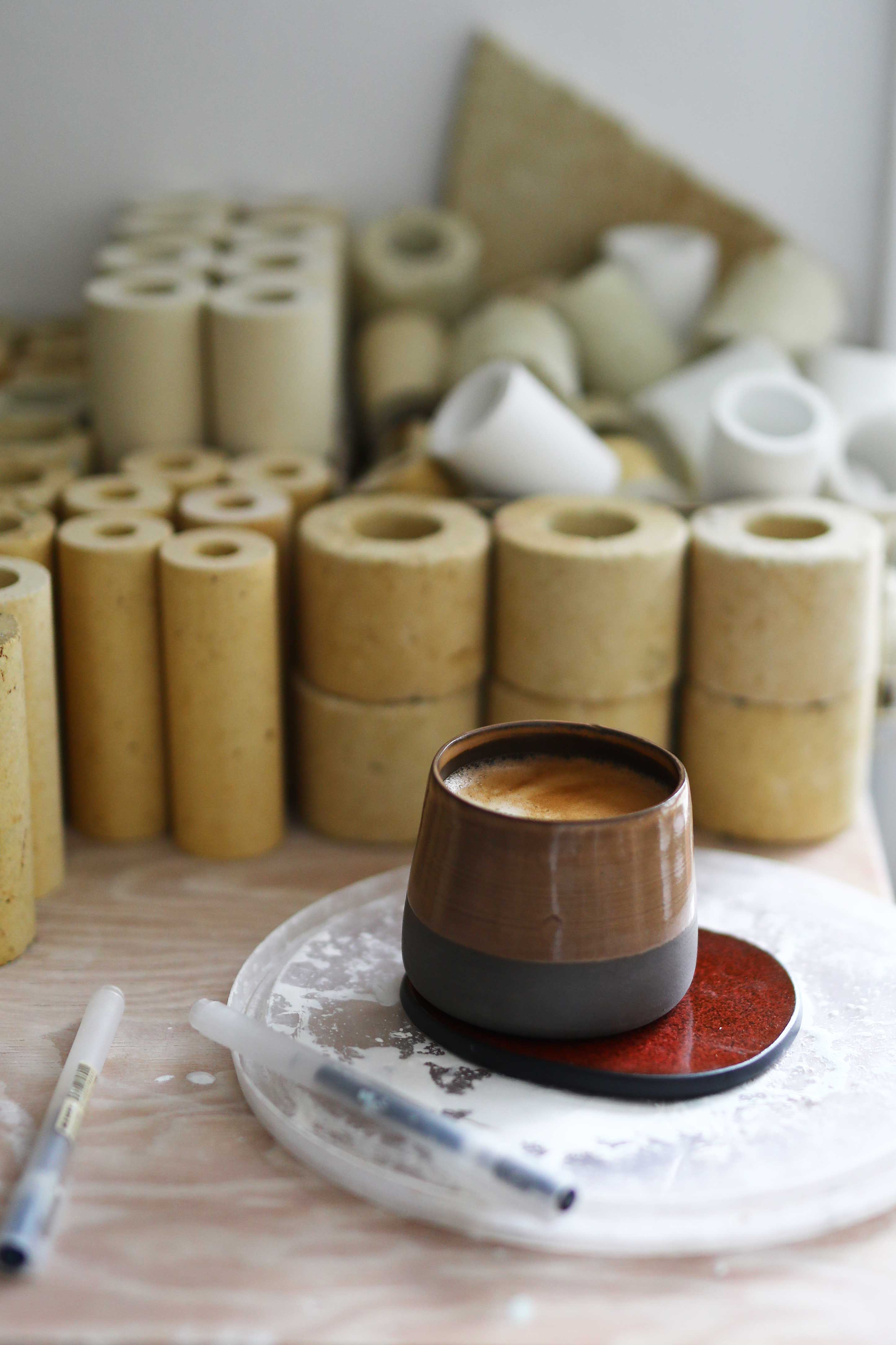 Coaster in Autumn Red