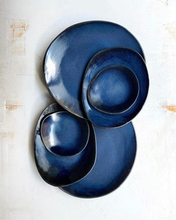 Tapas Plate in Electric Blue