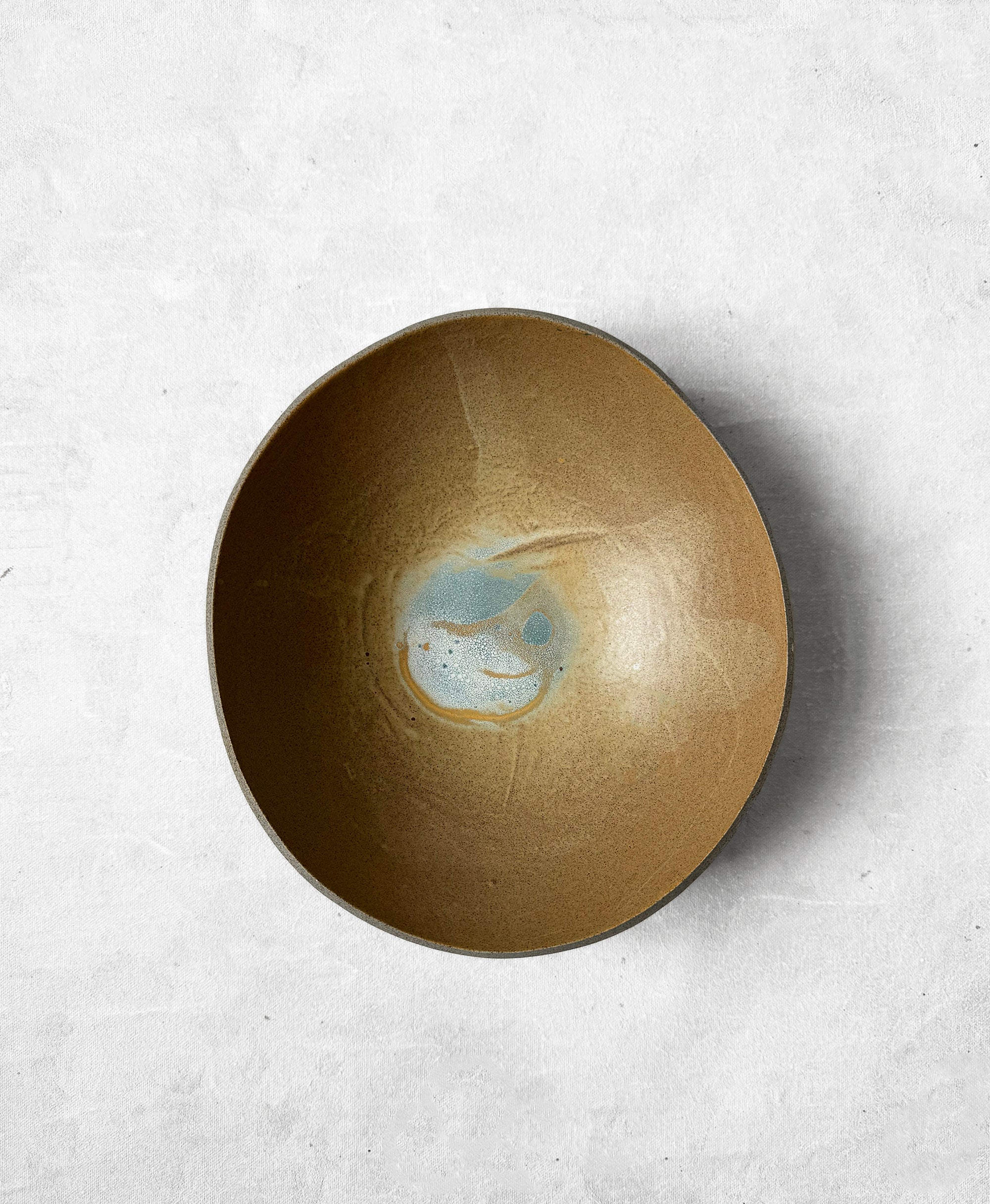 Pasta Bowl in Amber Swirl