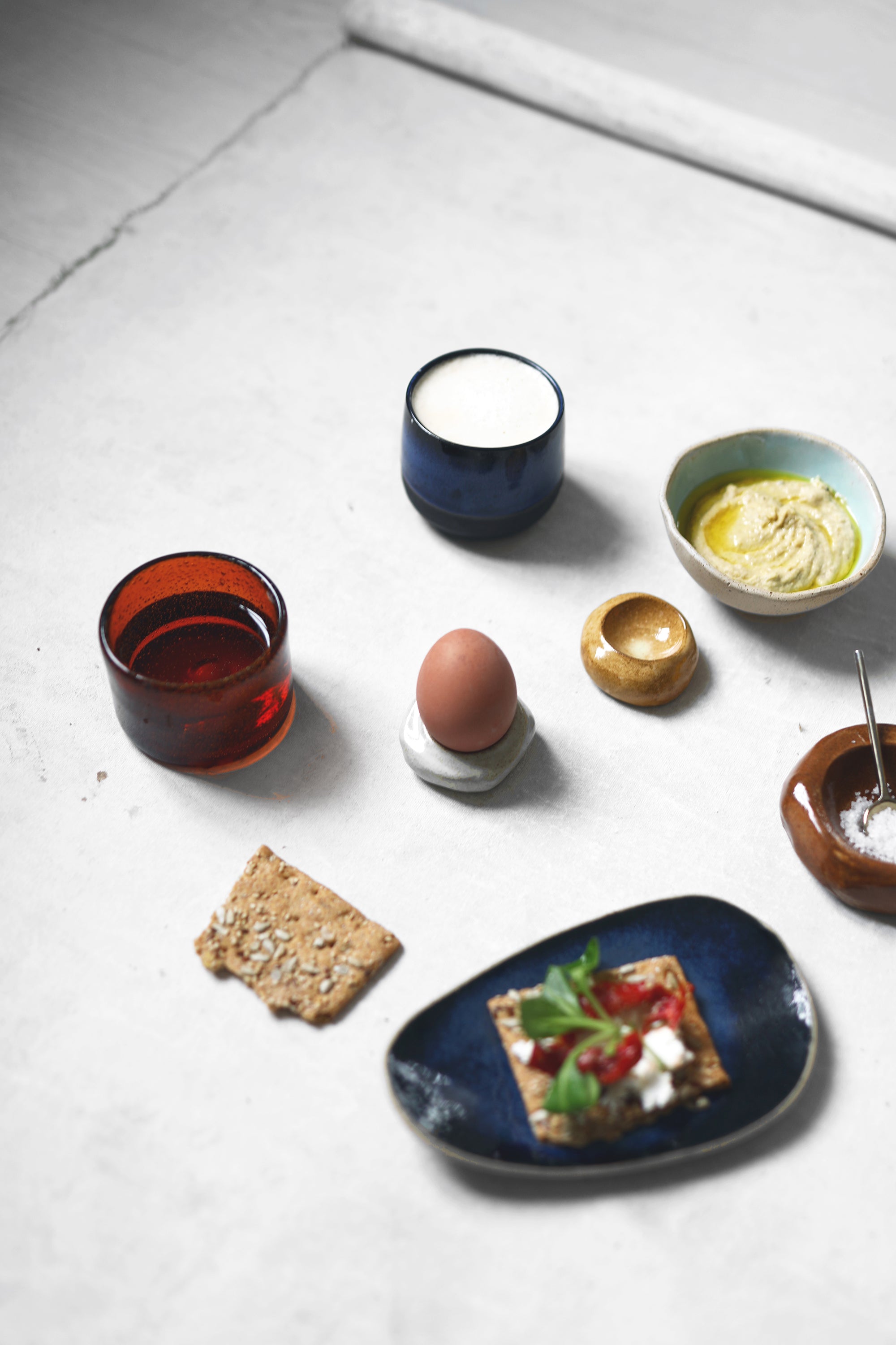 Tapas Plate in Speckled Grey