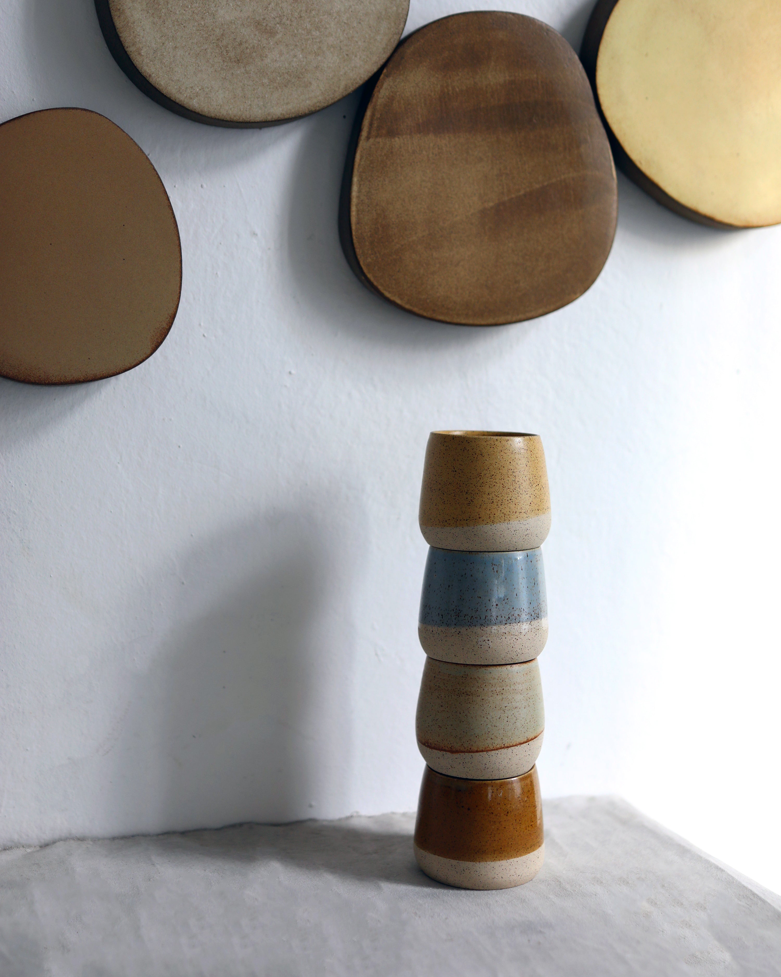 Cappuccino Cup in Speckled Coral