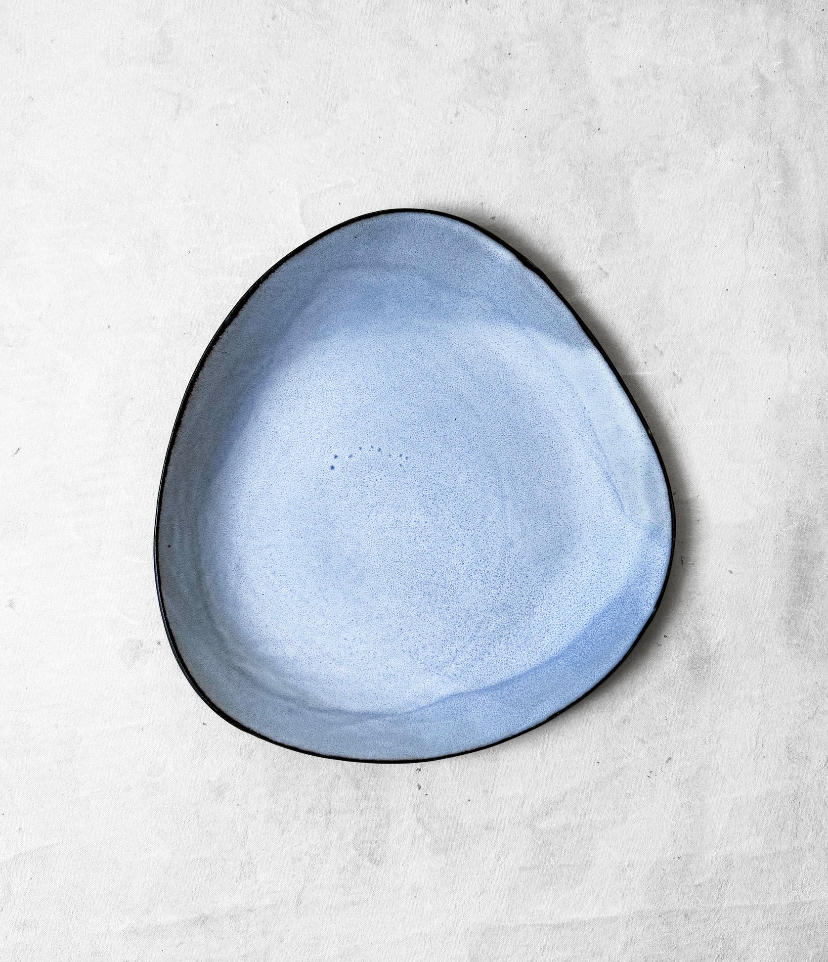 Large Serving Platter in Denim Blue